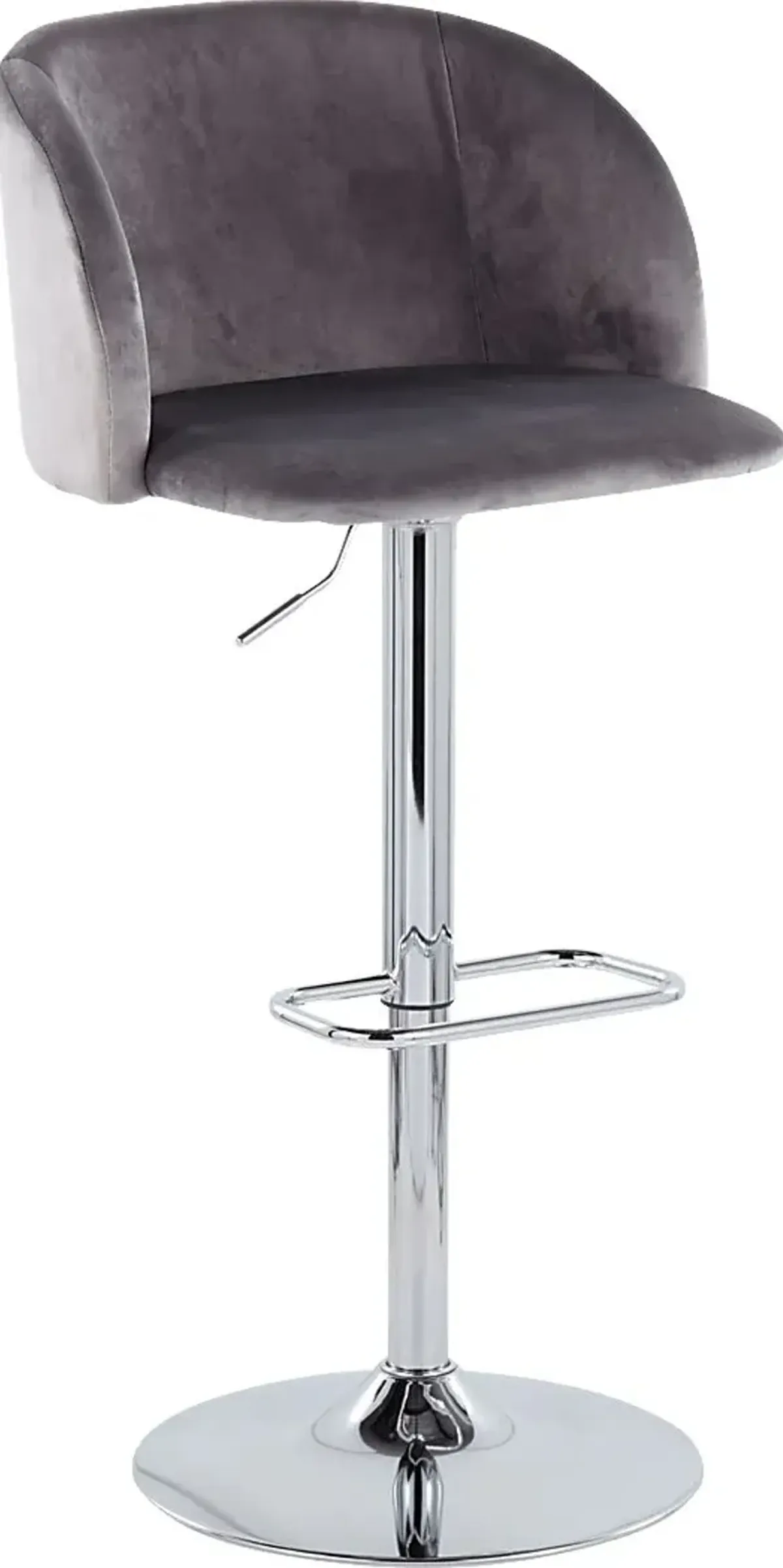 Worthford Gray Adjustable Swivel Barstool, Set of 2