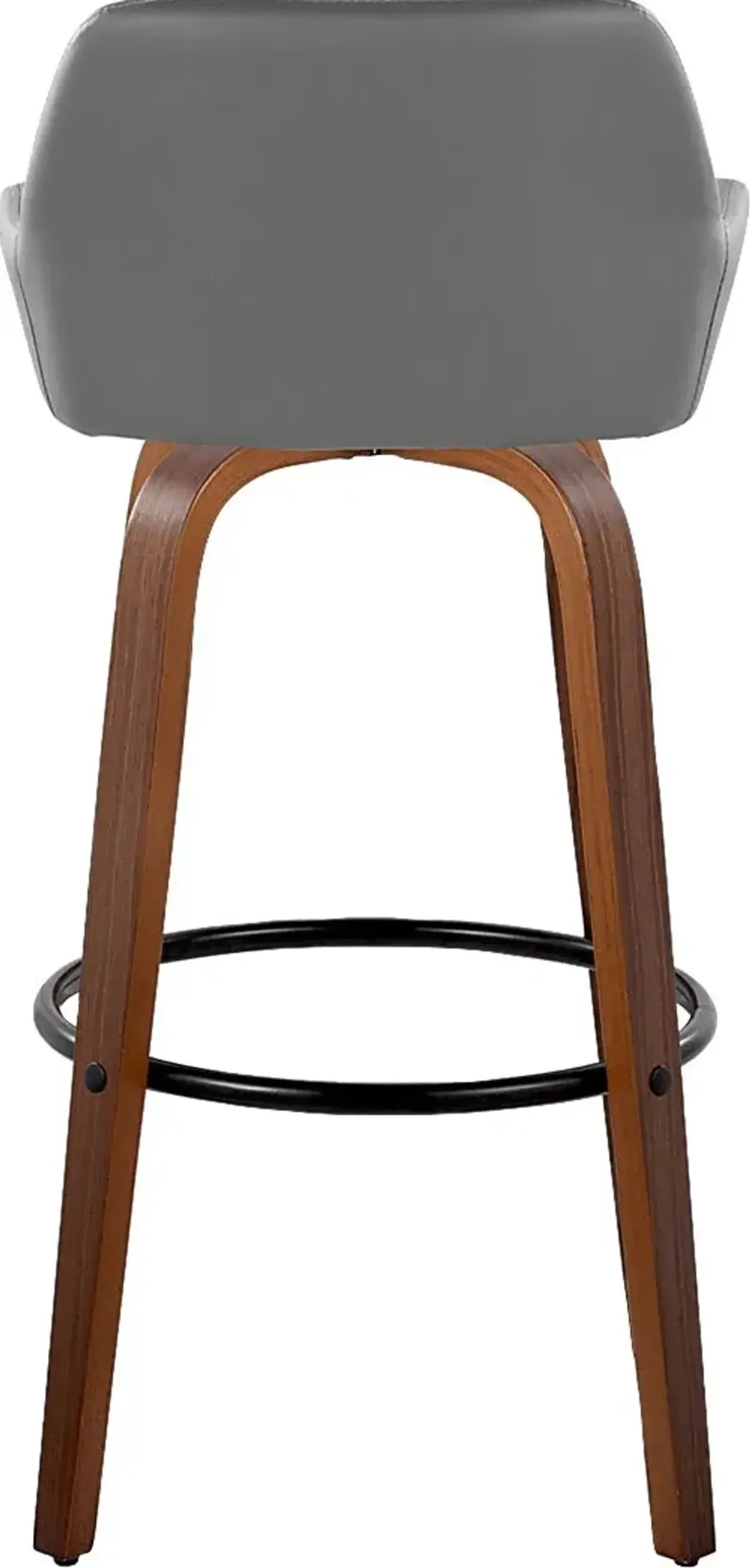 Rimcrest VI Gray Swivel Barstool, Set of 2