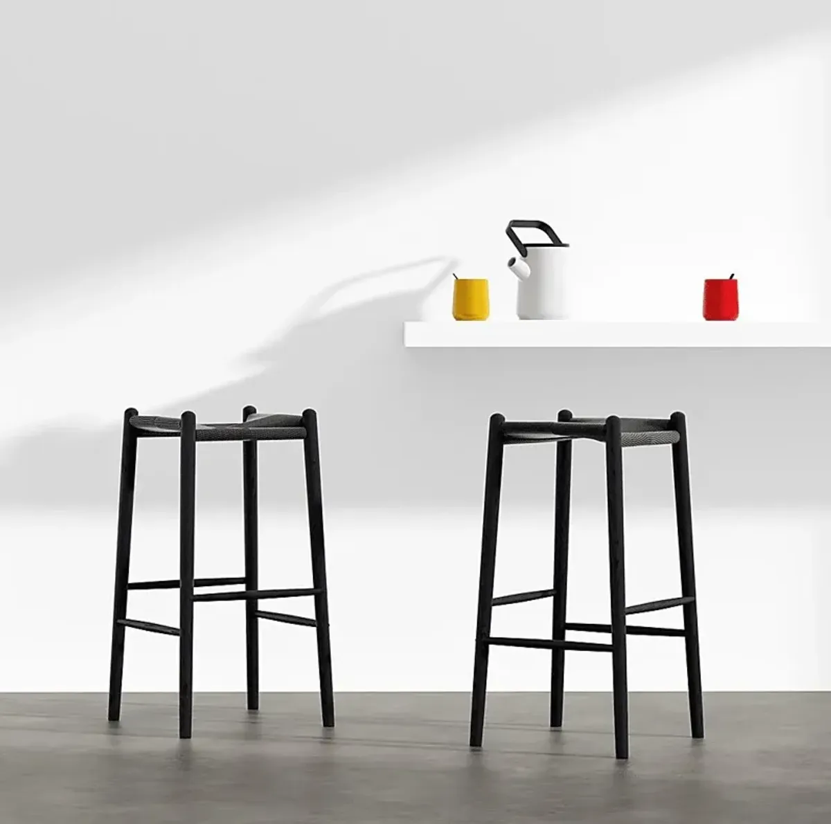 Dunton Black Barstool