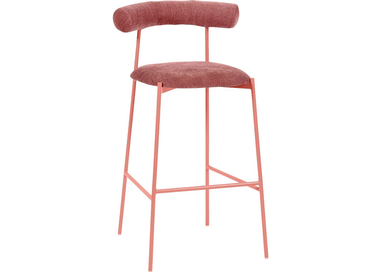 Almshouse Mauve Barstool