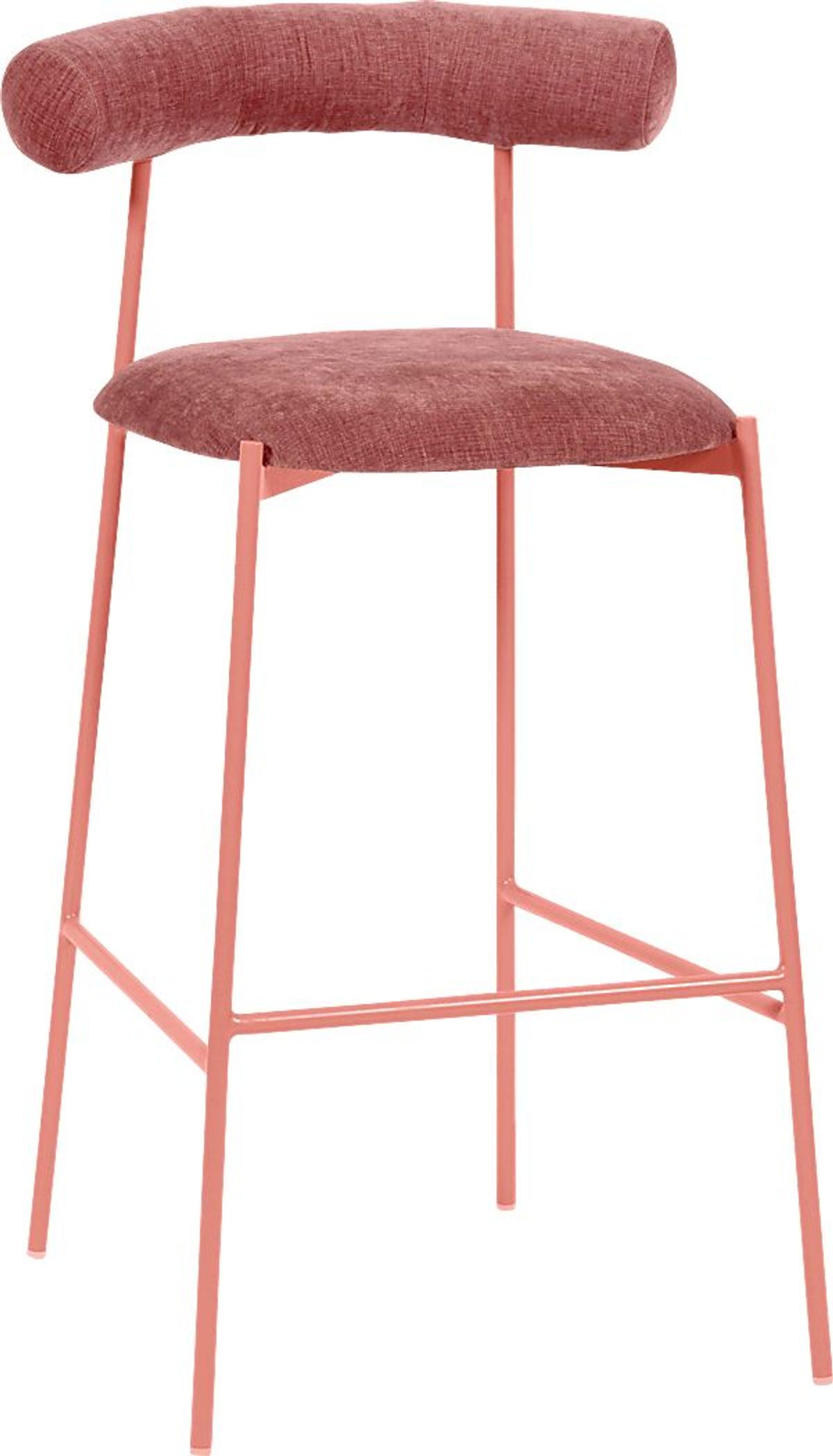 Almshouse Mauve Barstool