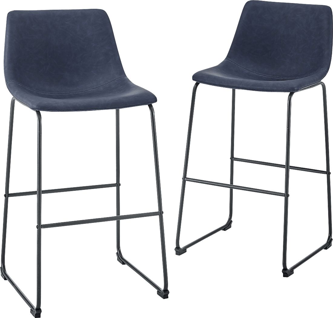 Badenoch Navy Barstool, Set of 2