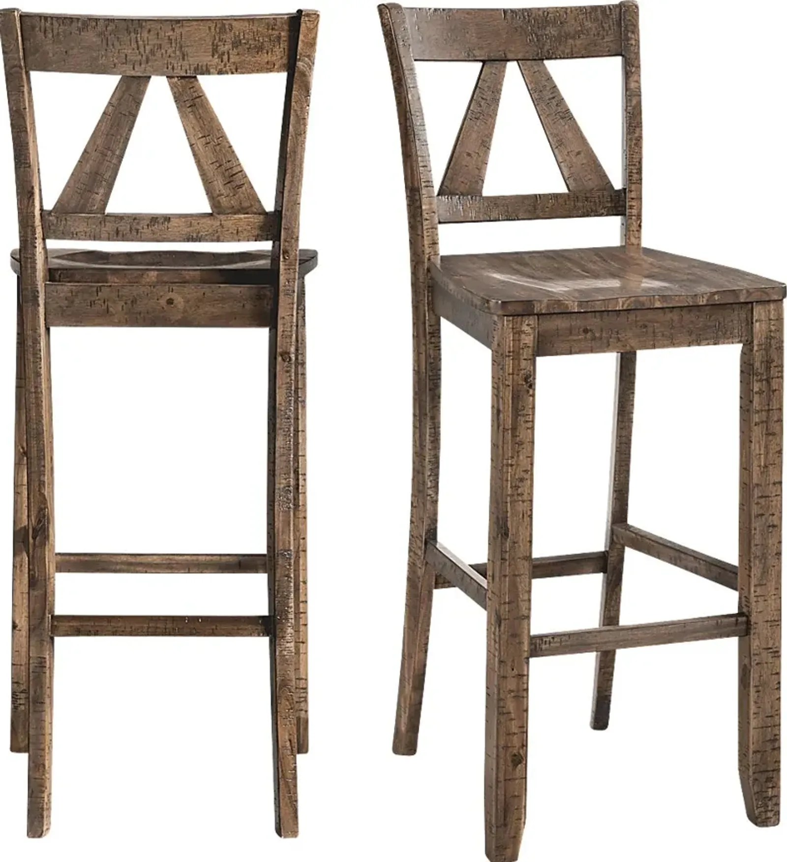 Pixystem Walnut Barstool, Set of 2