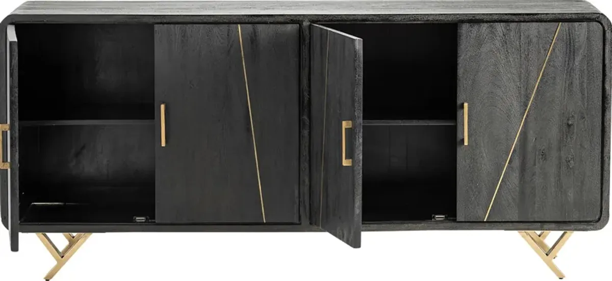 Sailfly Black Sideboard