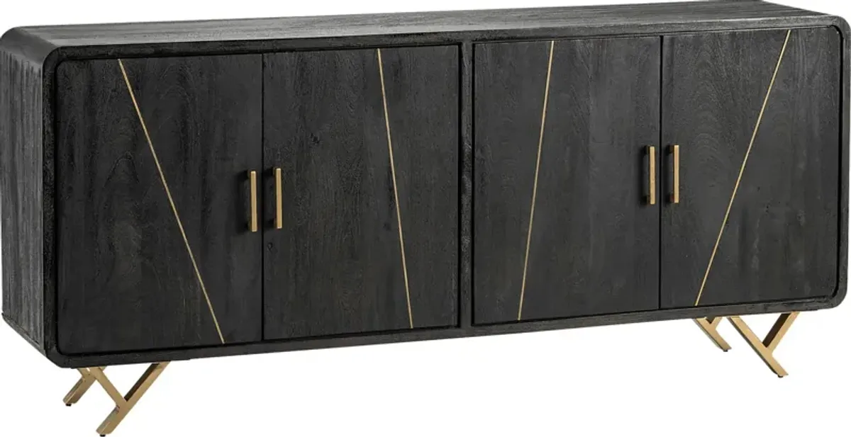 Sailfly Black Sideboard