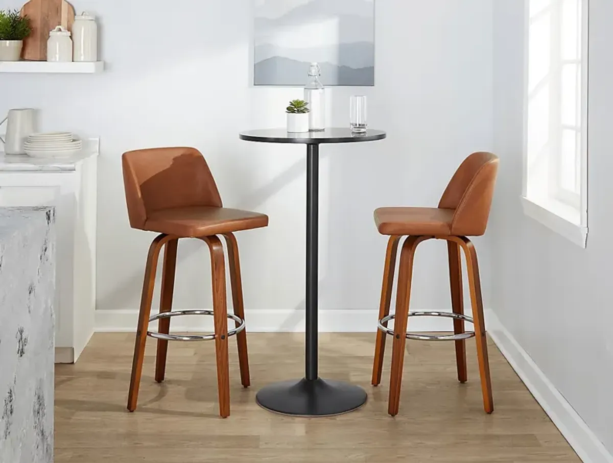 Wymering X Camel Swivel Barstool, Set of 2