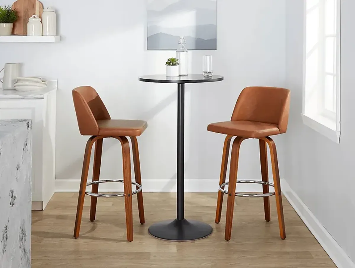 Wymering X Camel Swivel Barstool, Set of 2