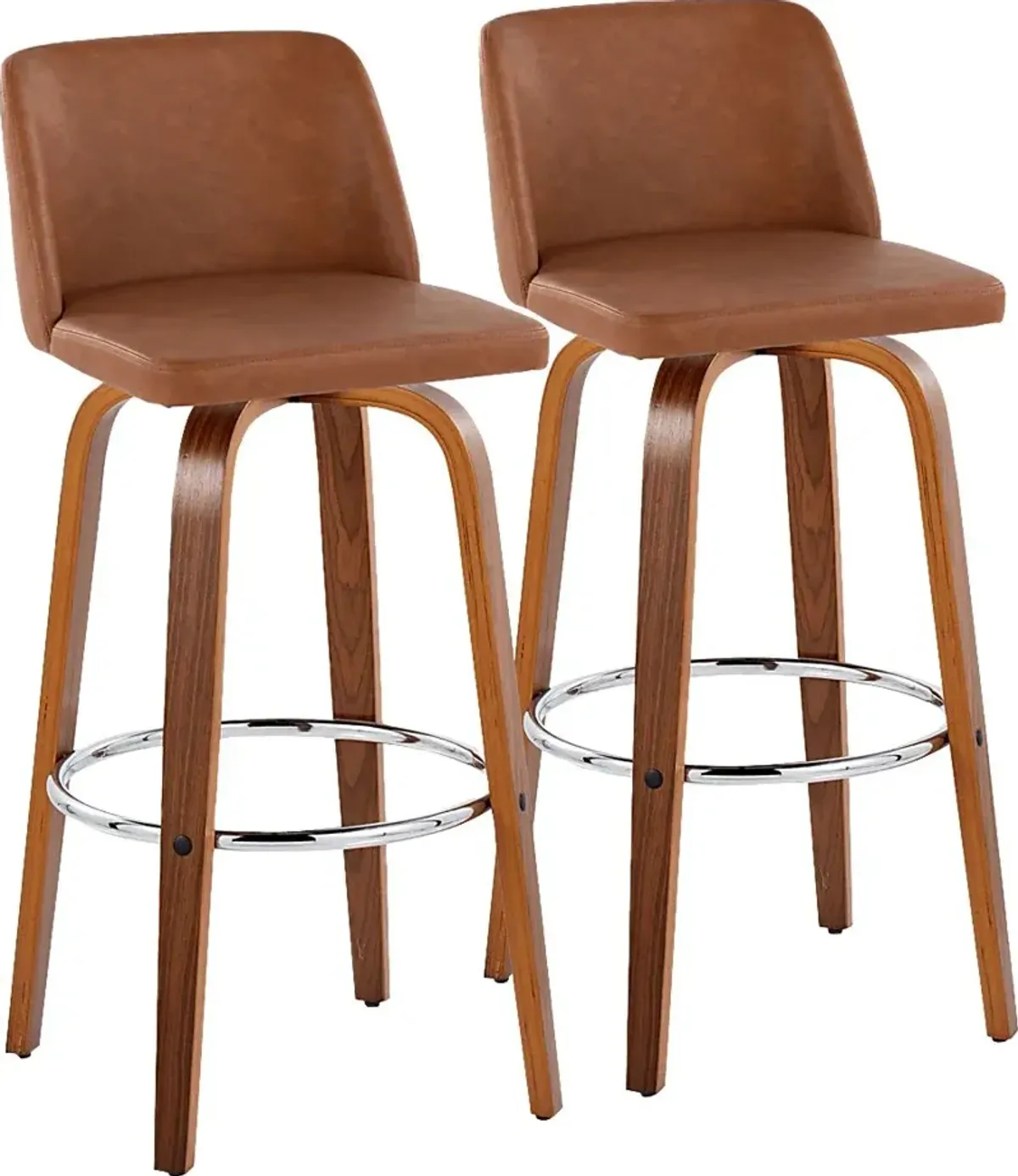 Wymering X Camel Swivel Barstool, Set of 2