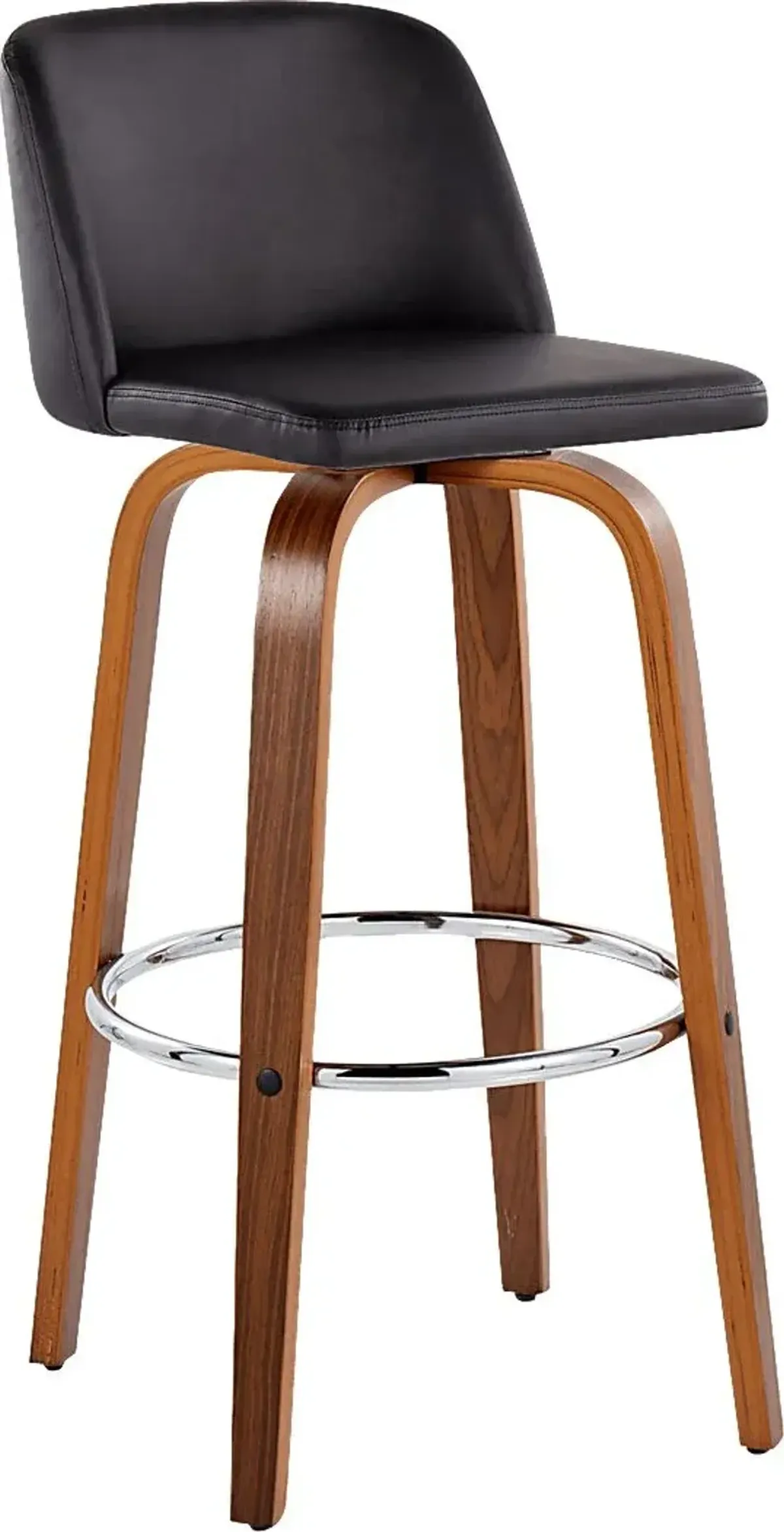 Wymering X Black Swivel Barstool, Set of 2