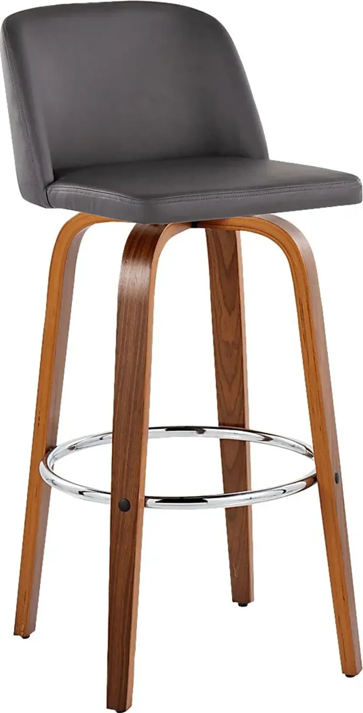 Wymering X Gray Swivel Barstool, Set of 2