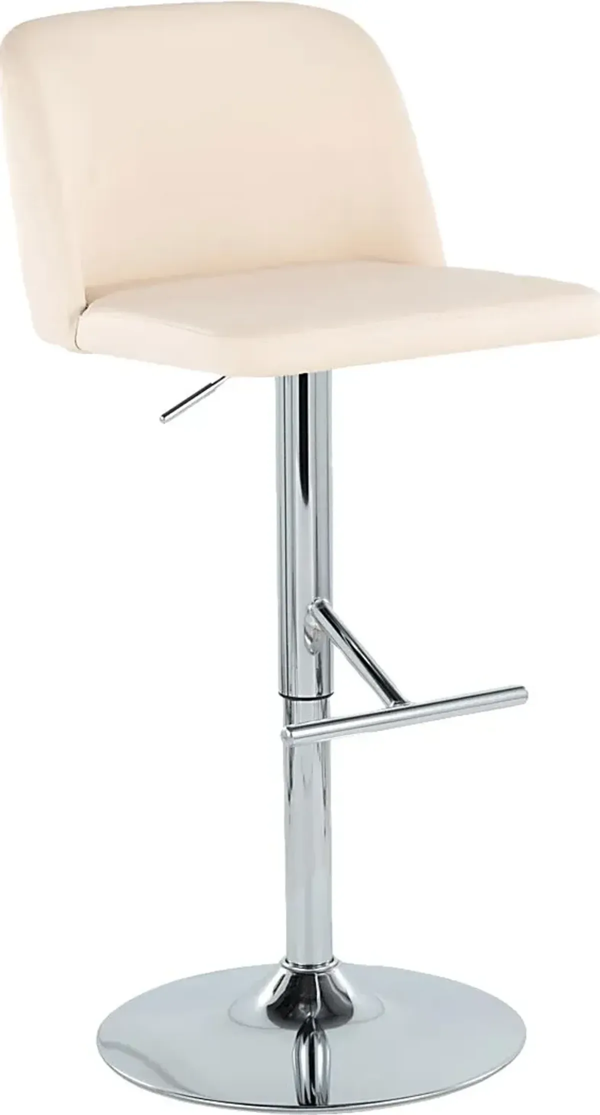 Wymering XV Cream Adjustable Swivel Barstool, Set of 2