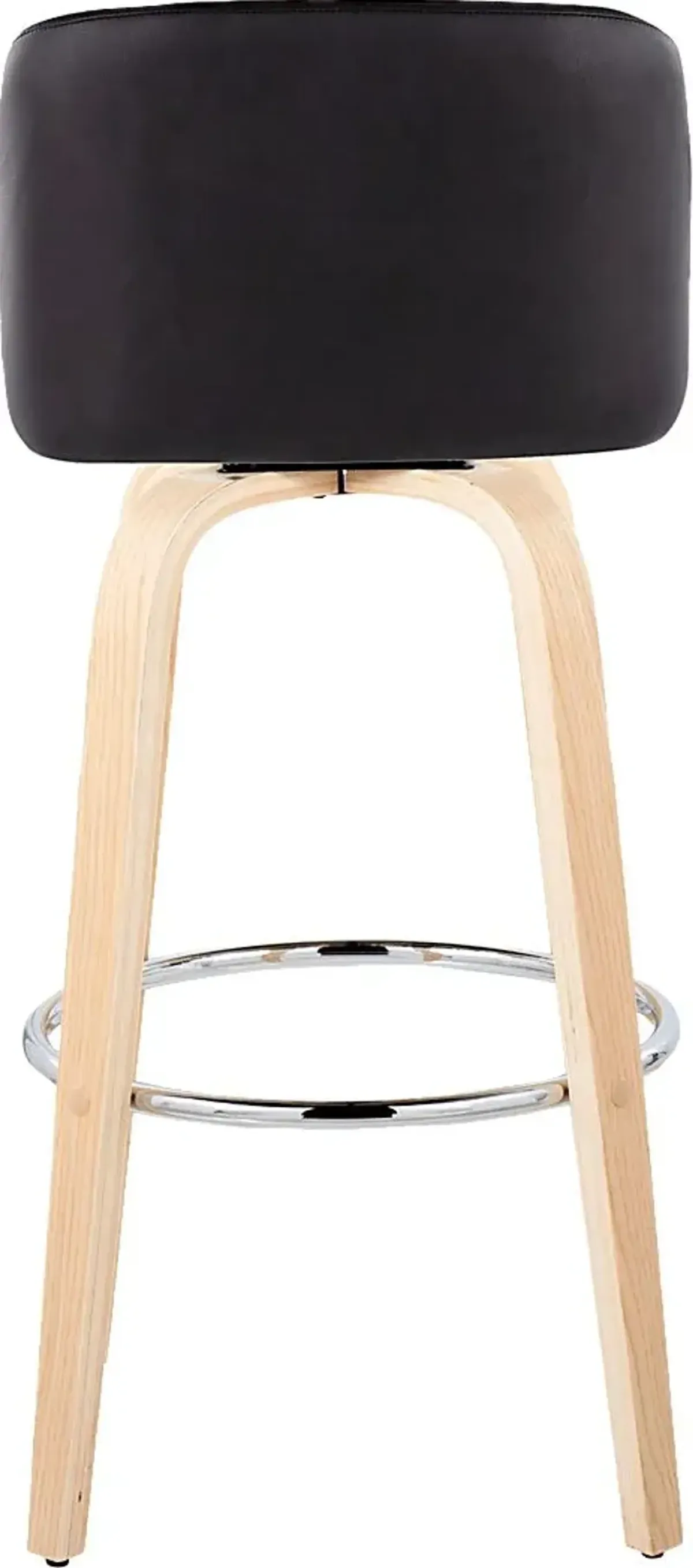 Wymering XVI Black Swivel Barstool, Set of 2