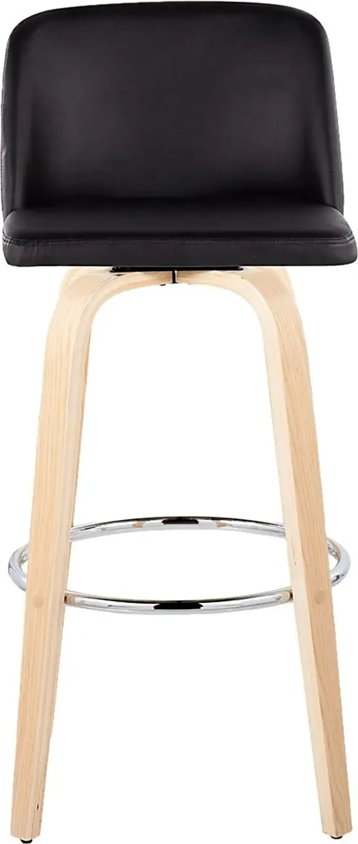 Wymering XVI Black Swivel Barstool, Set of 2