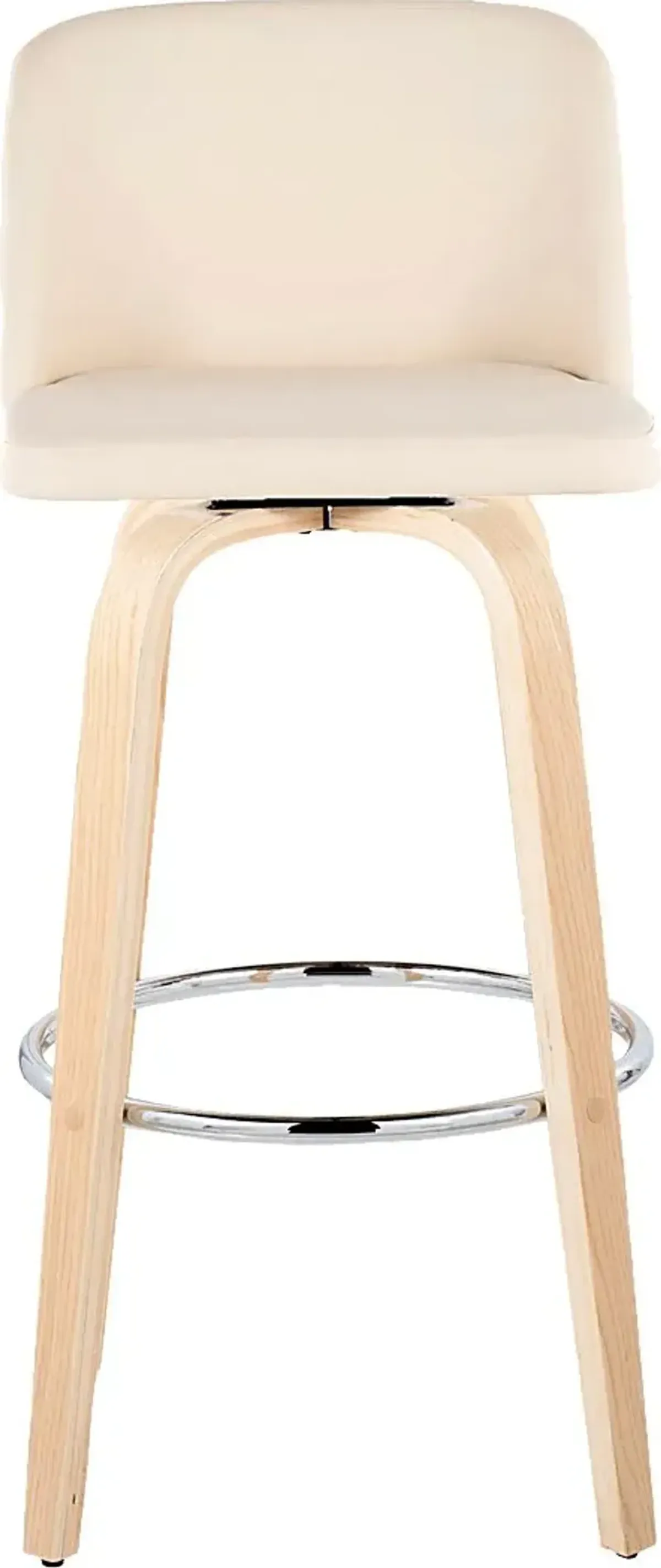 Wymering XVI Cream Swivel Barstool, Set of 2