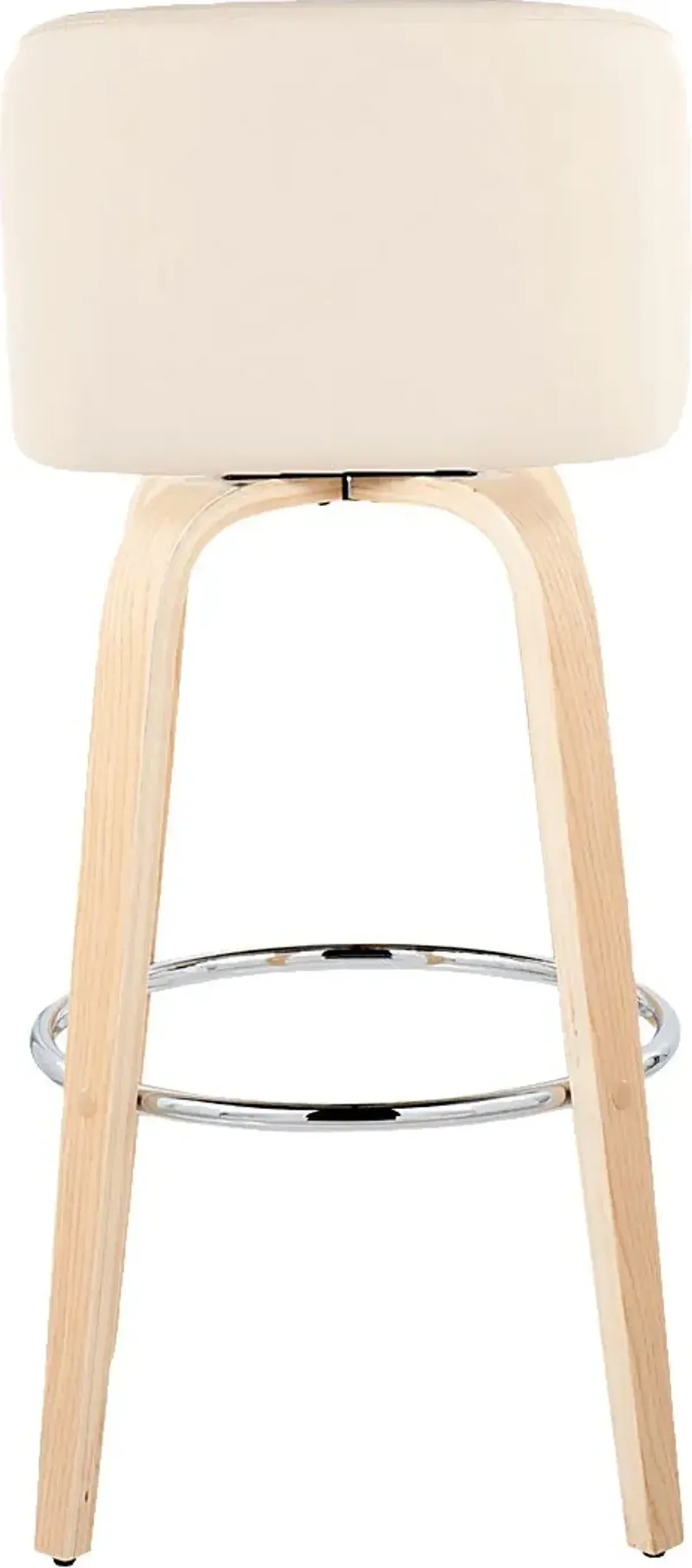 Wymering XVI Cream Swivel Barstool, Set of 2