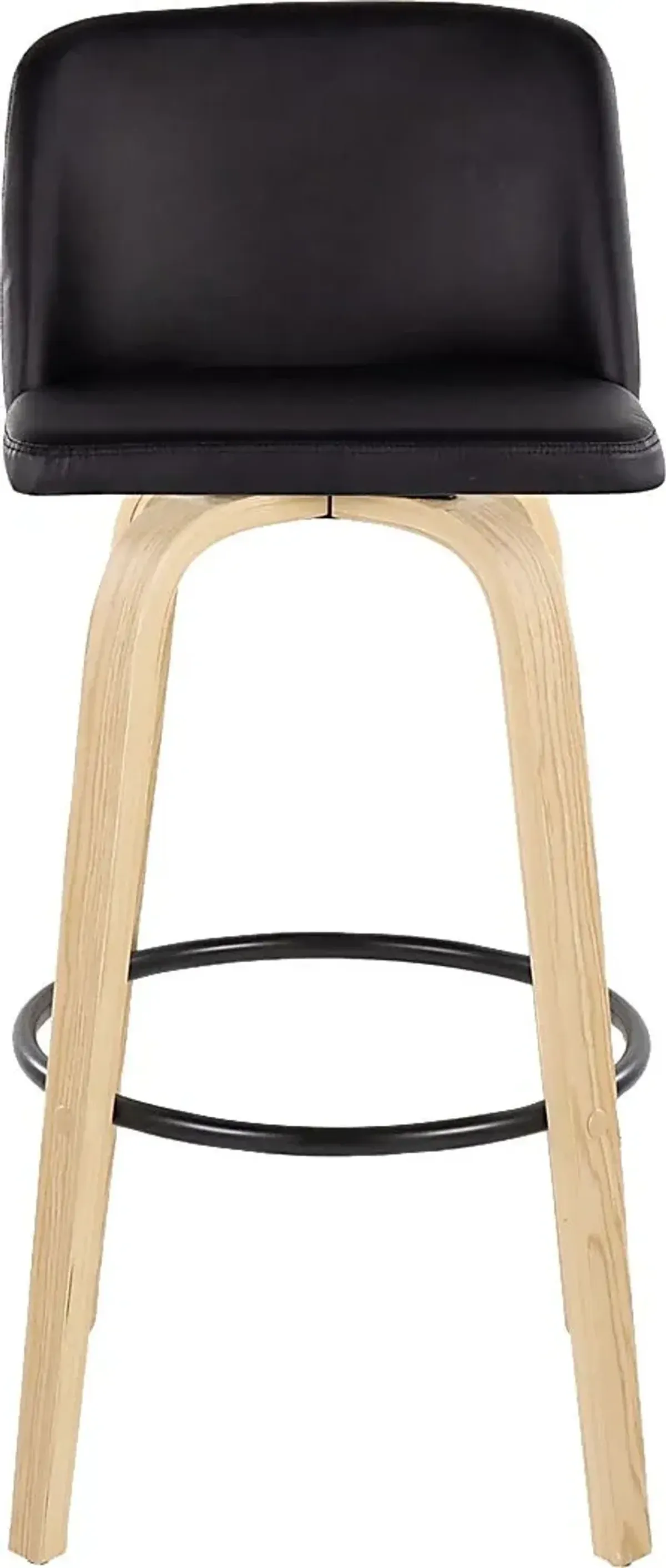 Wymering XVIII Black Swivel Barstool, Set of 2