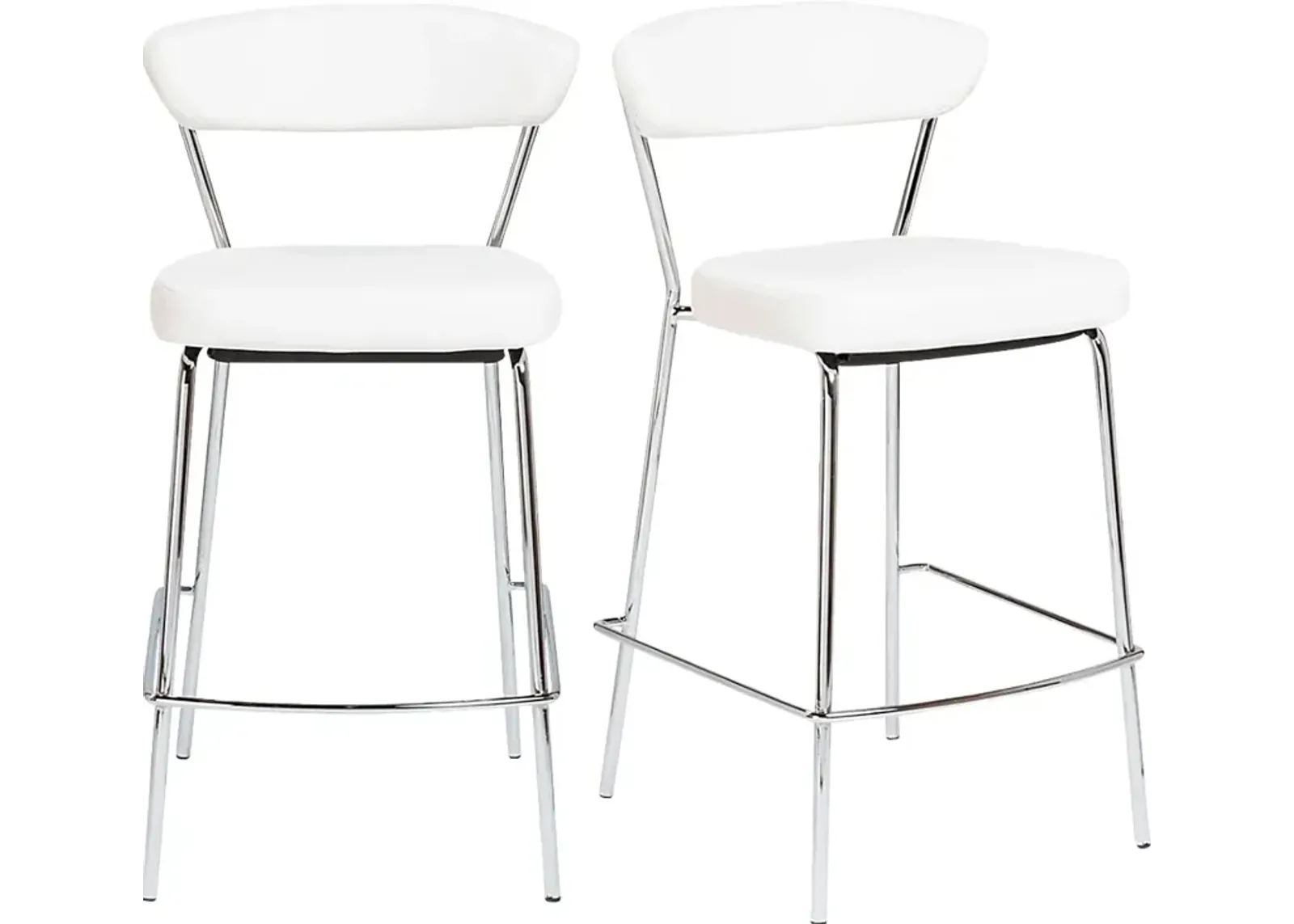 Artigale White Counter Stool, Set of 2