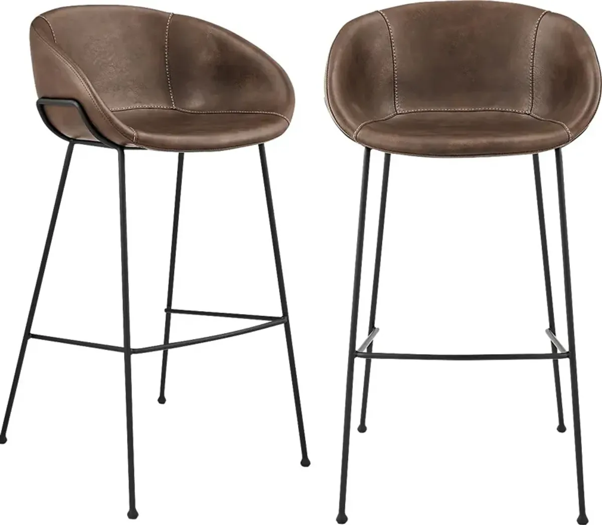 Choupique Brown Barstool, Set of 2