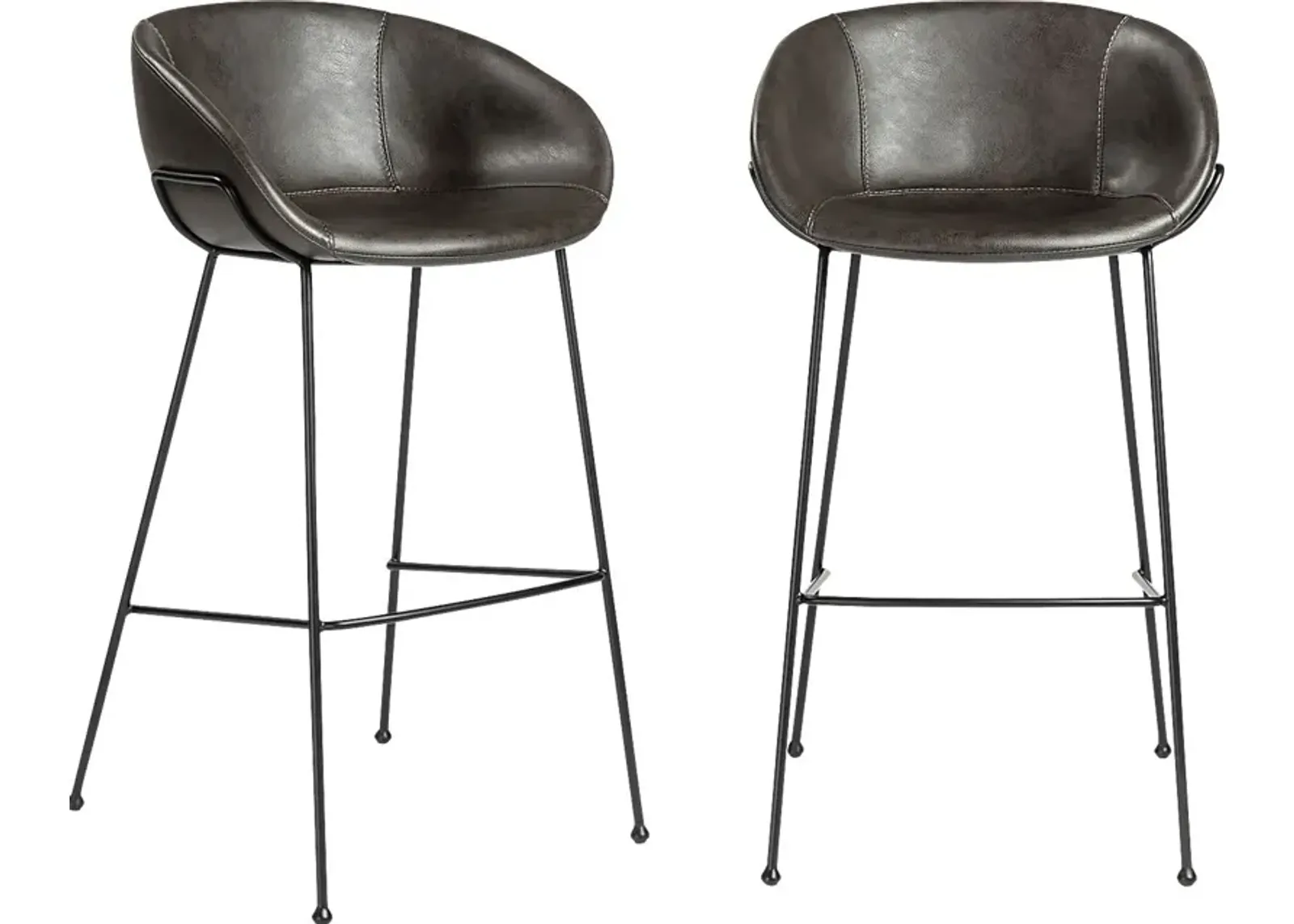 Choupique Dark Gray Barstool, Set of 2