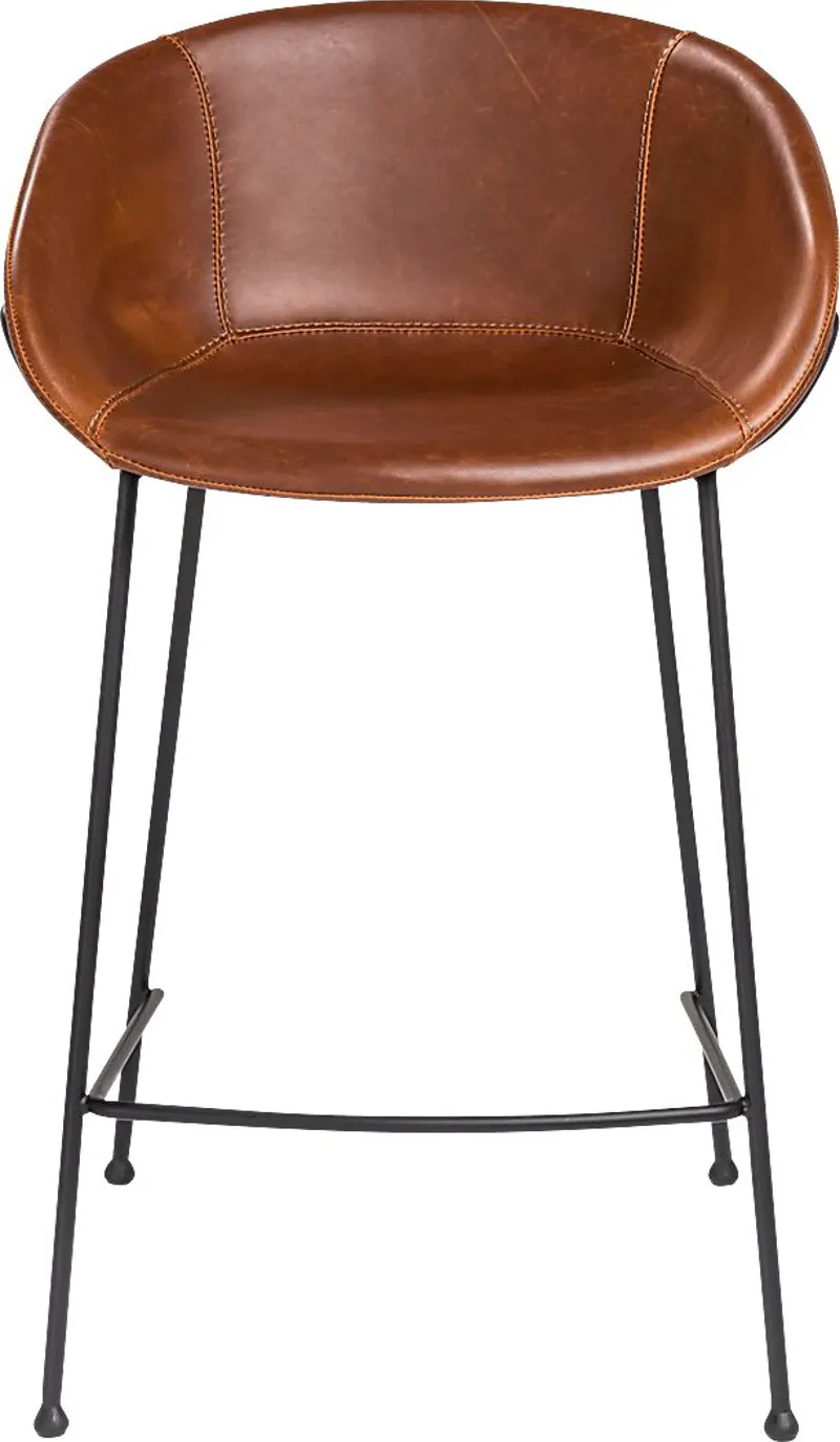 Choupique Dark Brown Counter Stool, Set of 2