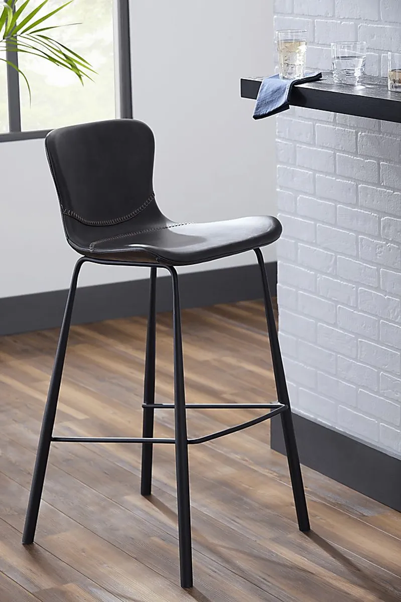 Daigle Dark Gray Counter Stool, Set of 2