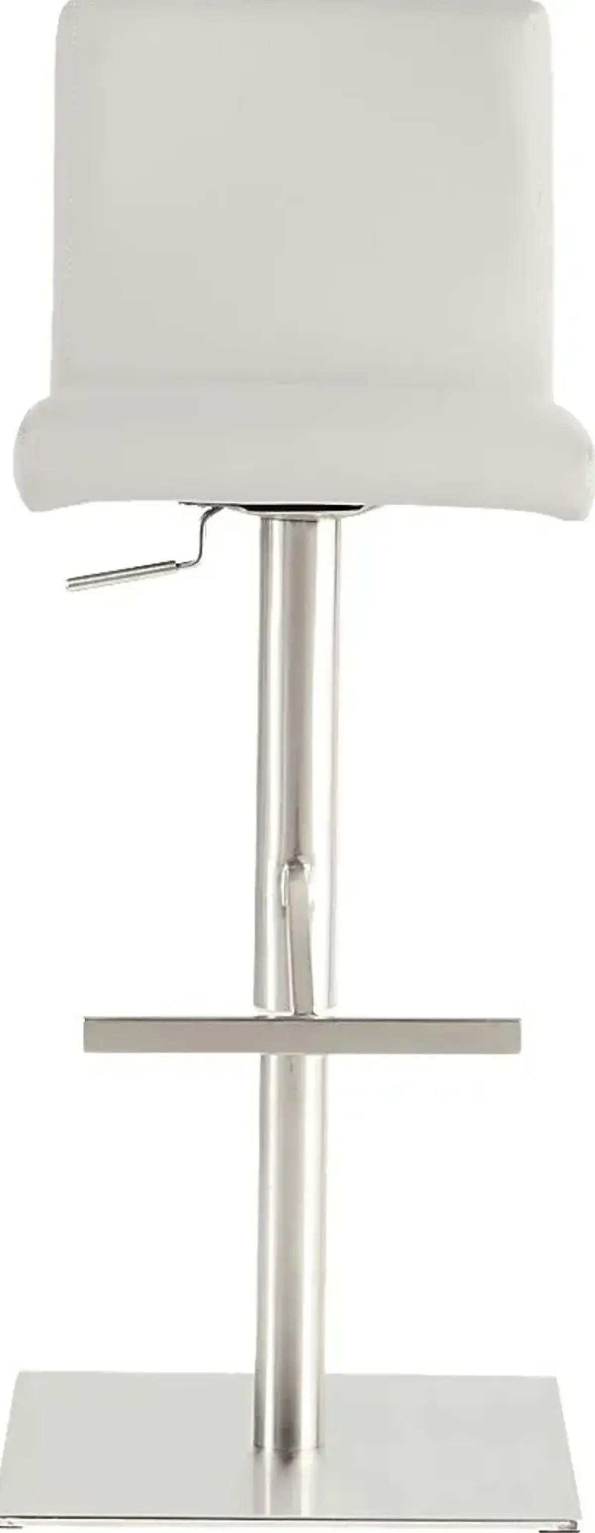 Soileau White Adjustable Stool