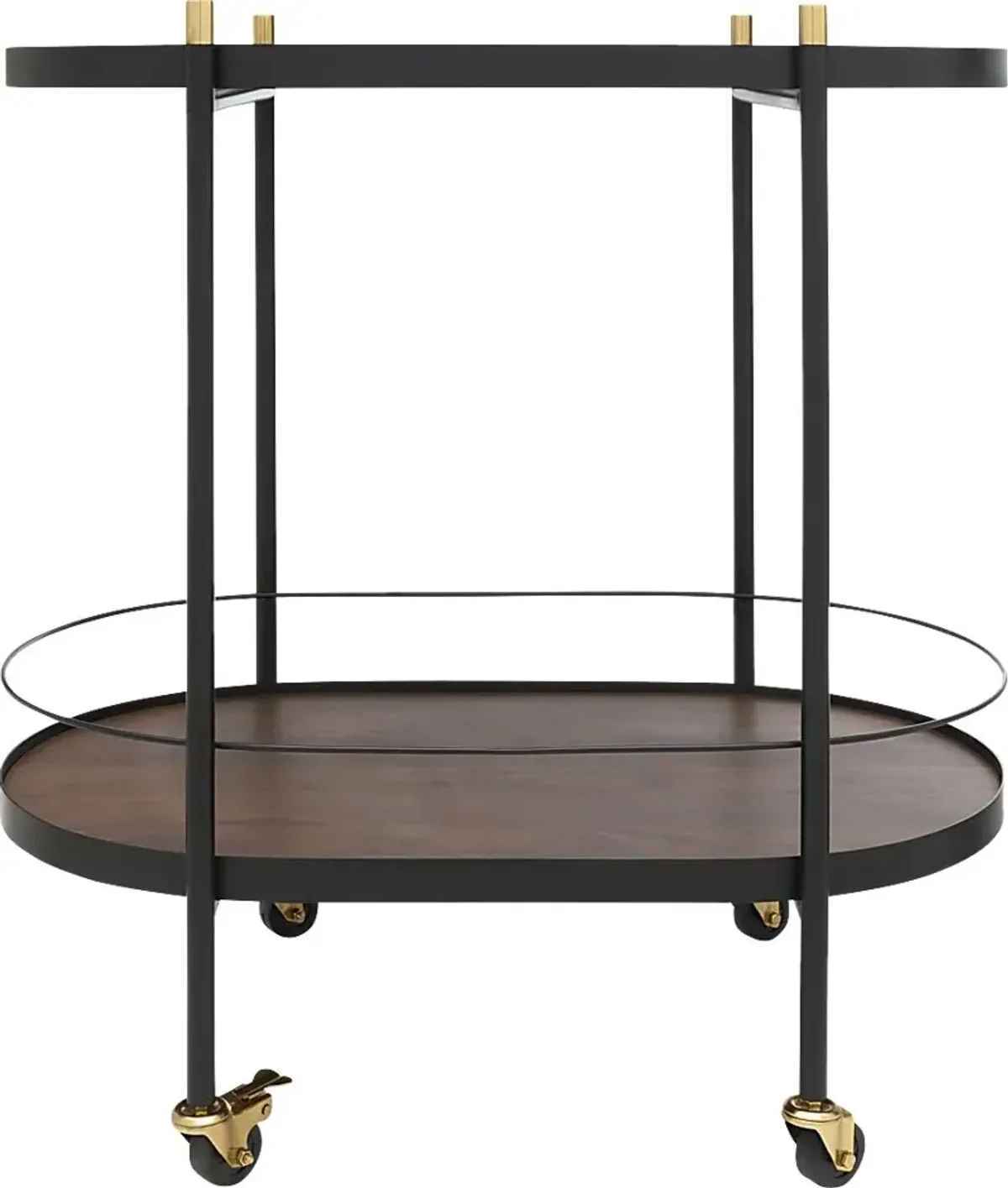 Briesco Black Bar Cart