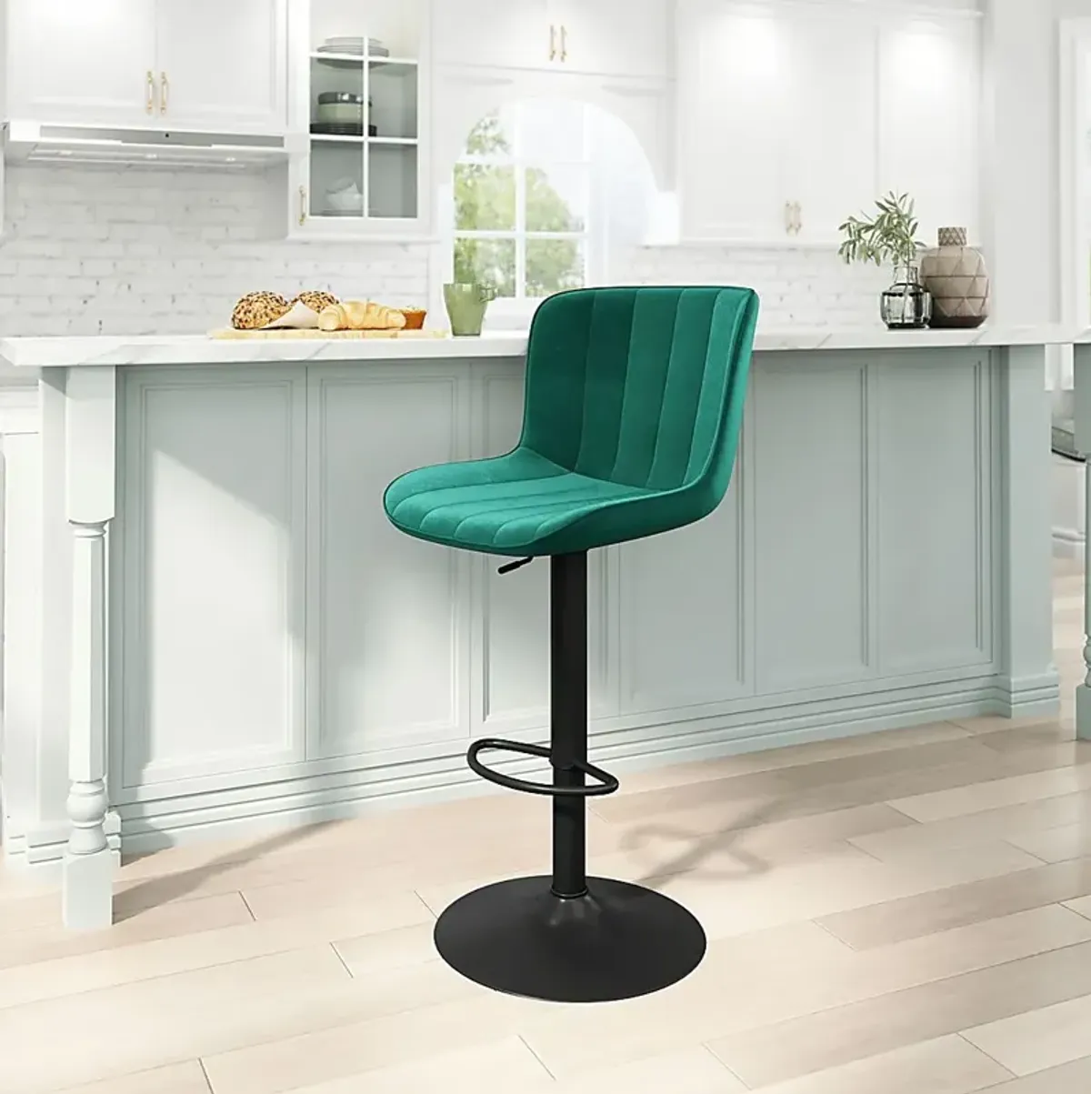 Aleman Green Barstool