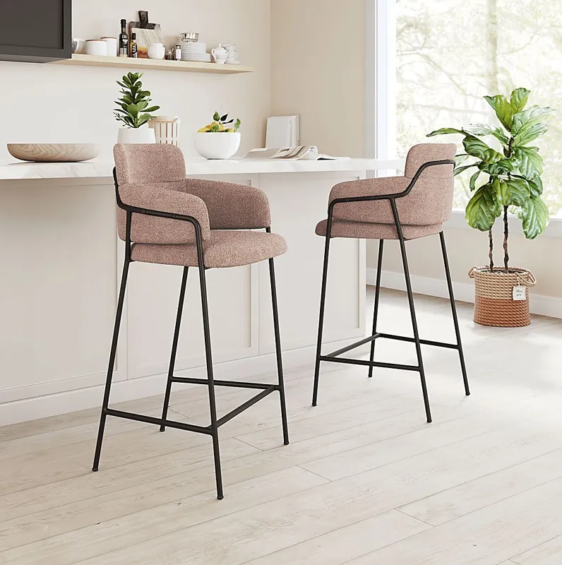 Brynns Brown Barstool, Set of 2