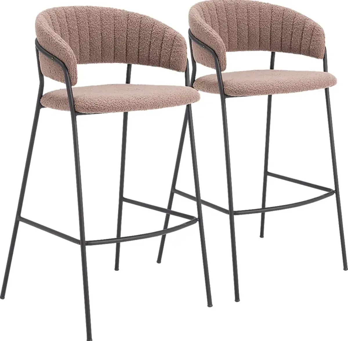 Causbie Brown Barstool, Set of 2