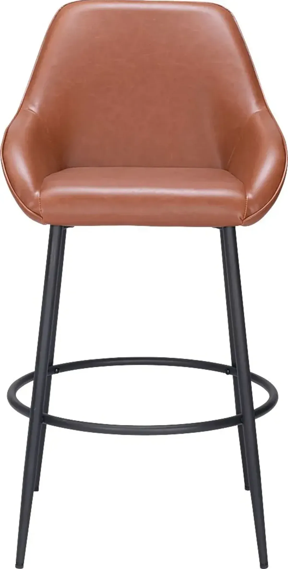 Dubellette Brown Barstool, Set of 2