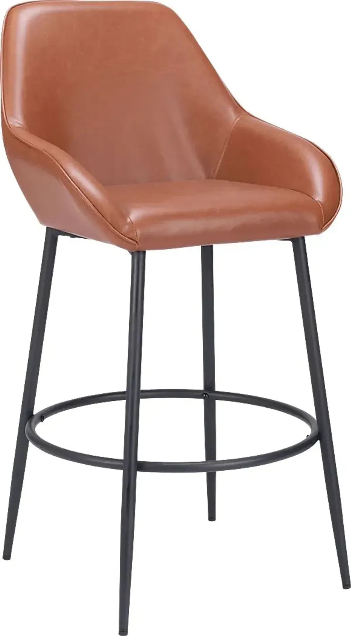 Dubellette Brown Barstool, Set of 2