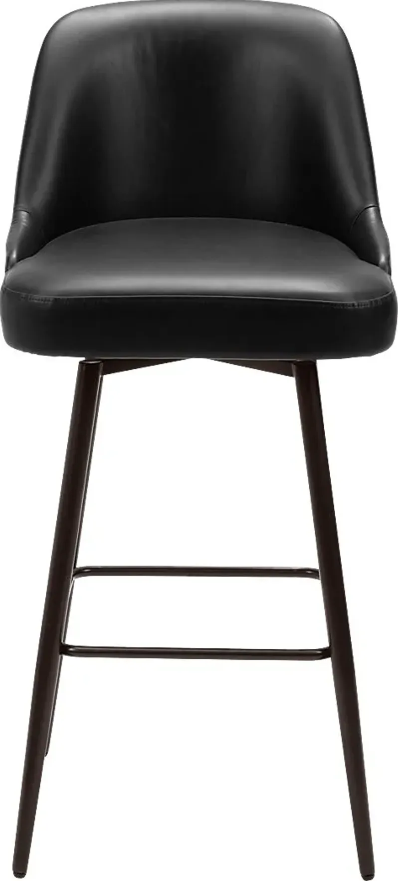 Marina Black Swivel Barstool