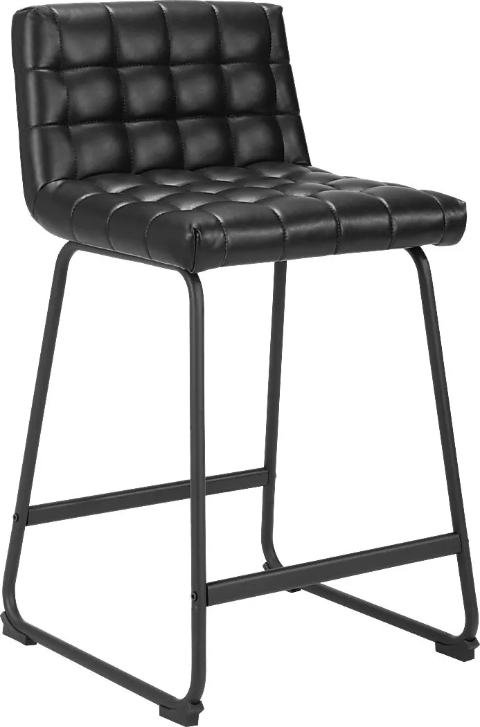 Weiland Black Counter Height Stool, Set of 2