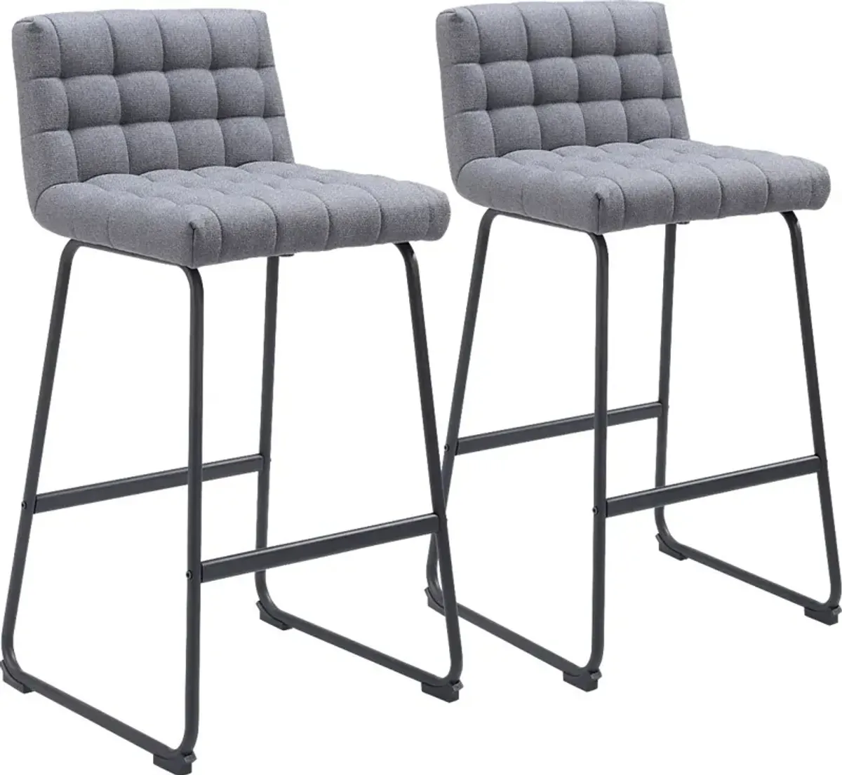 Weiland Gray Barstool, Set of 2