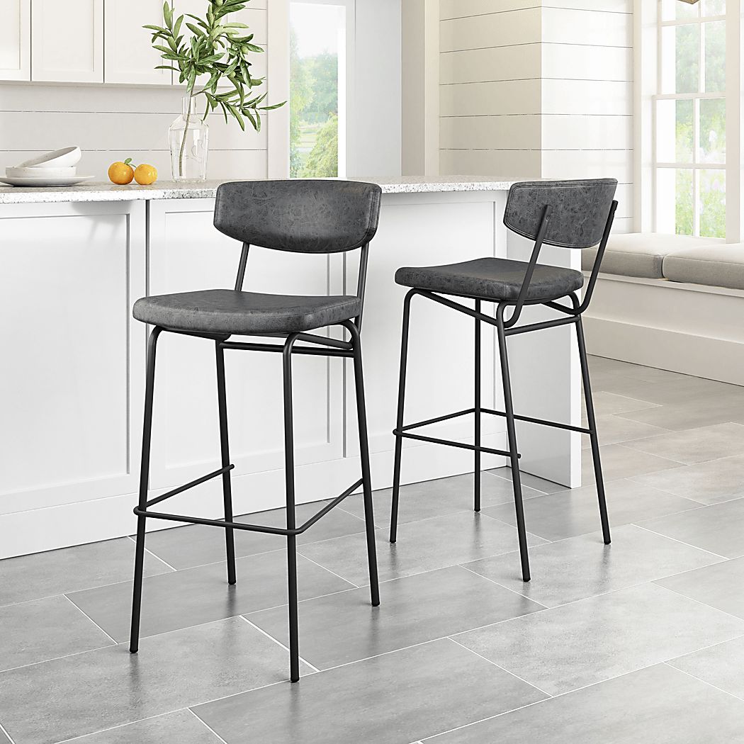 Haciendas Black Barstool, Set of 2