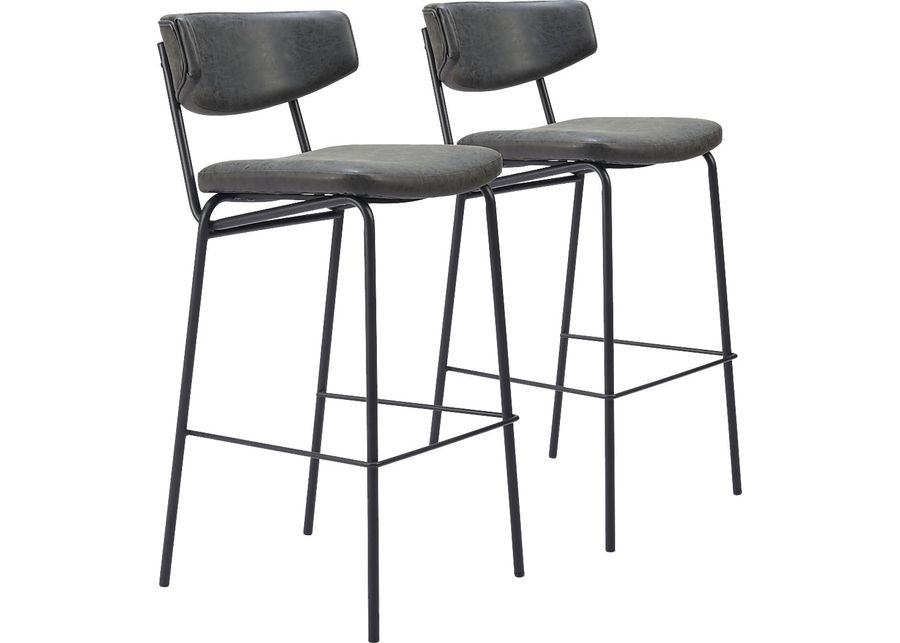 Haciendas Black Barstool, Set of 2