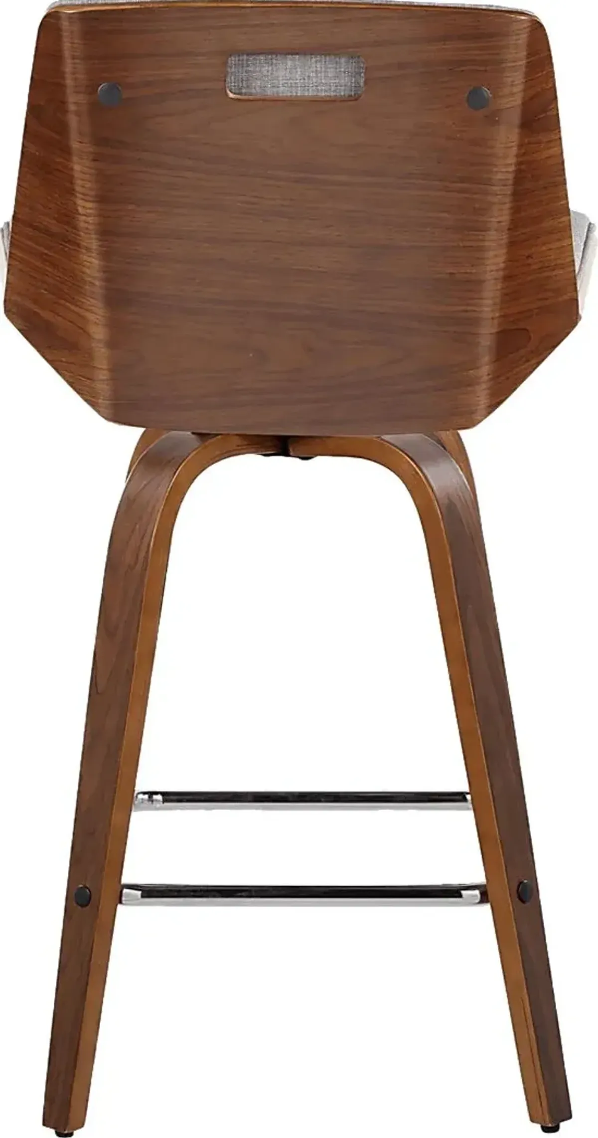 Weymanda II Gray Swivel Counter Height Stool, Set of 2