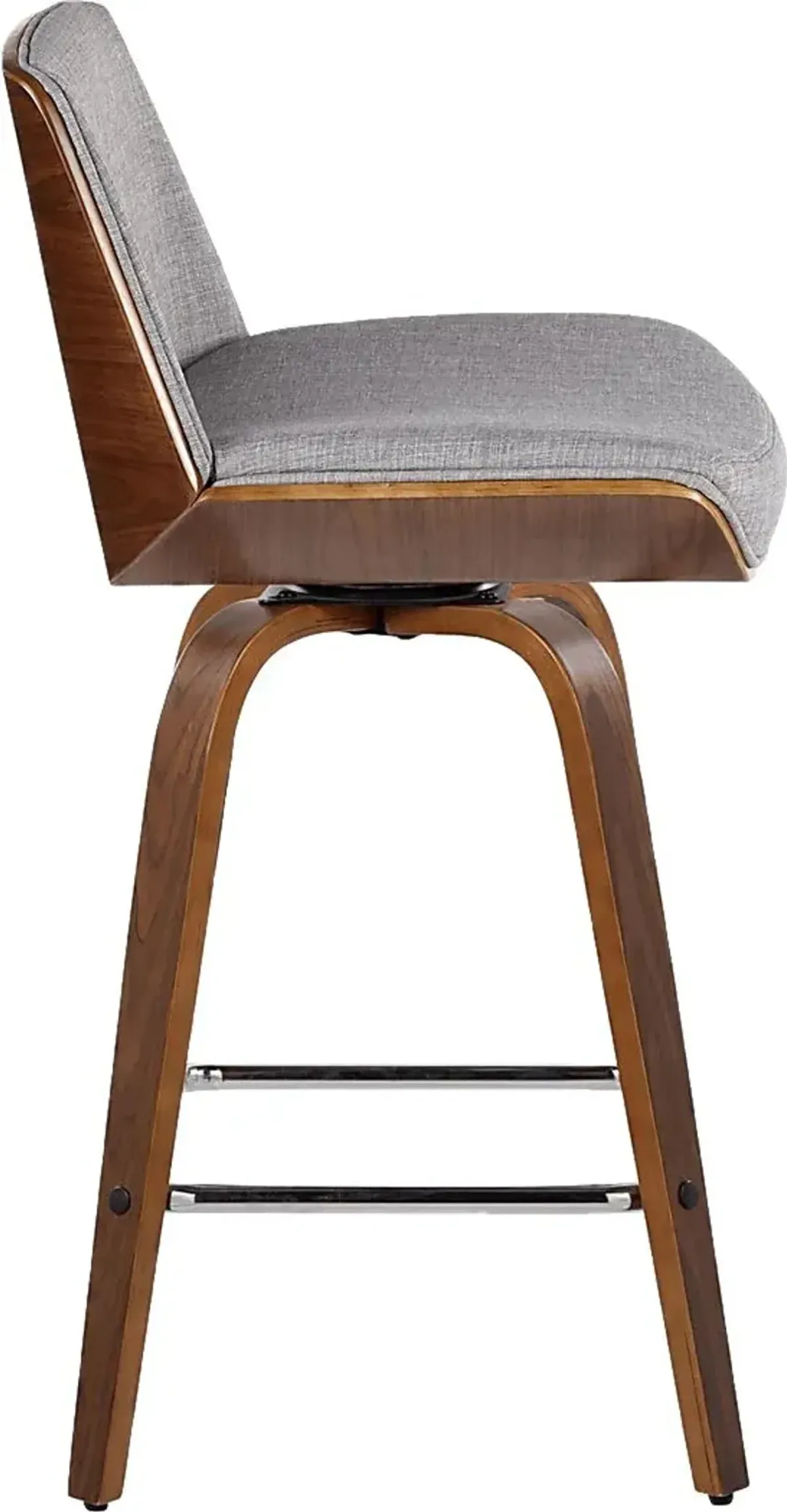 Weymanda II Gray Swivel Counter Height Stool, Set of 2