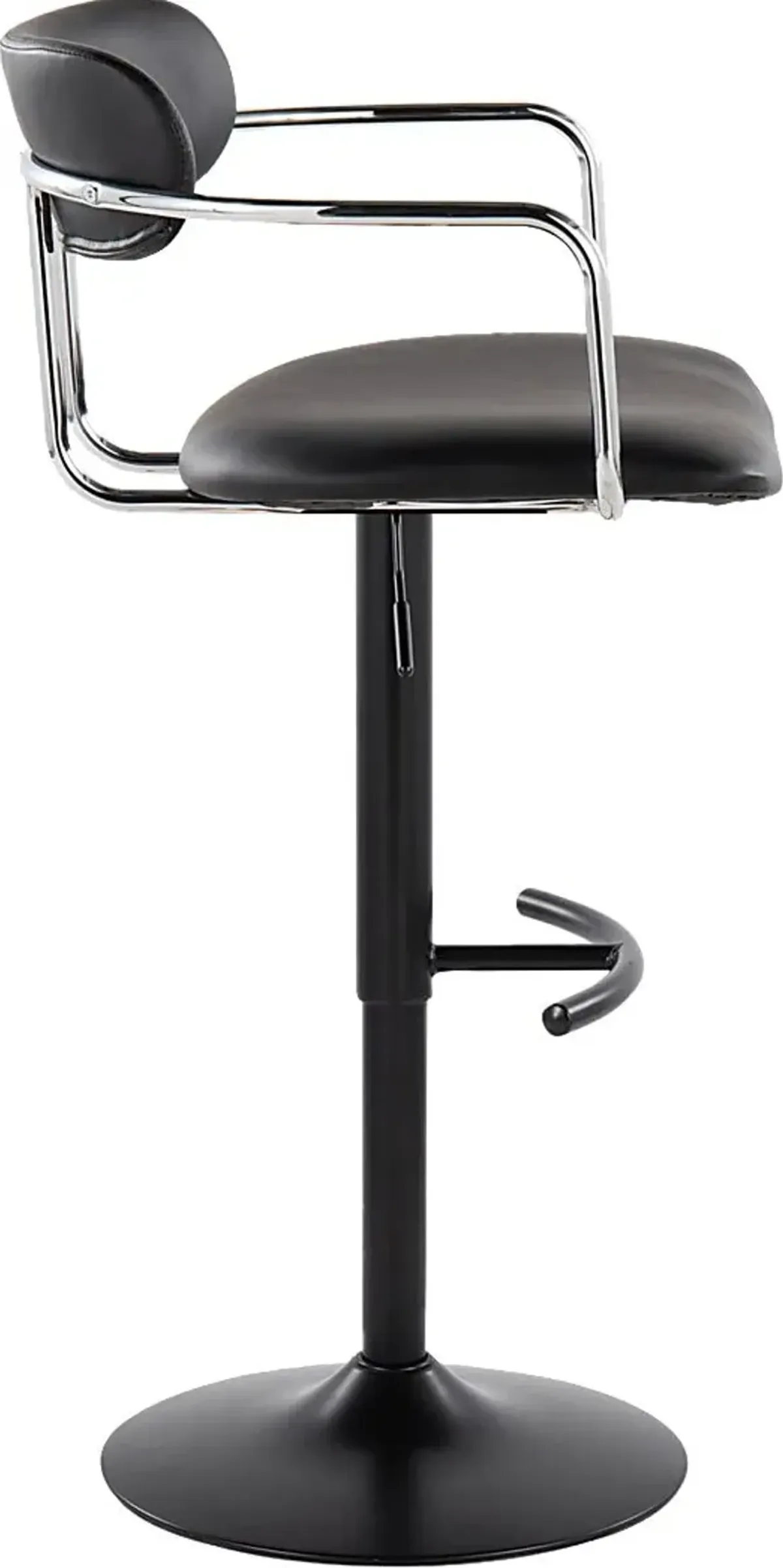 Wedgefield III Black Adjustable Barstool, Set of 2