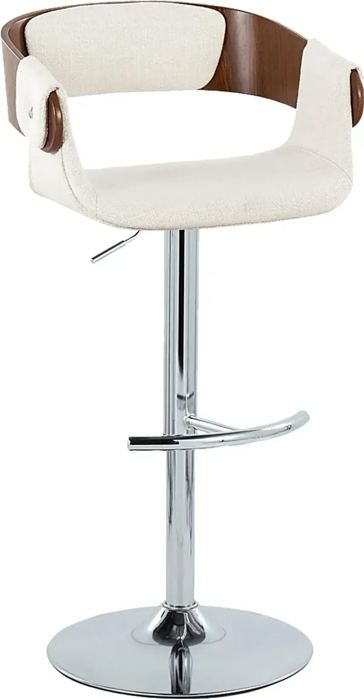 Takeda II Cream Adjustable Barstool, Set of 2