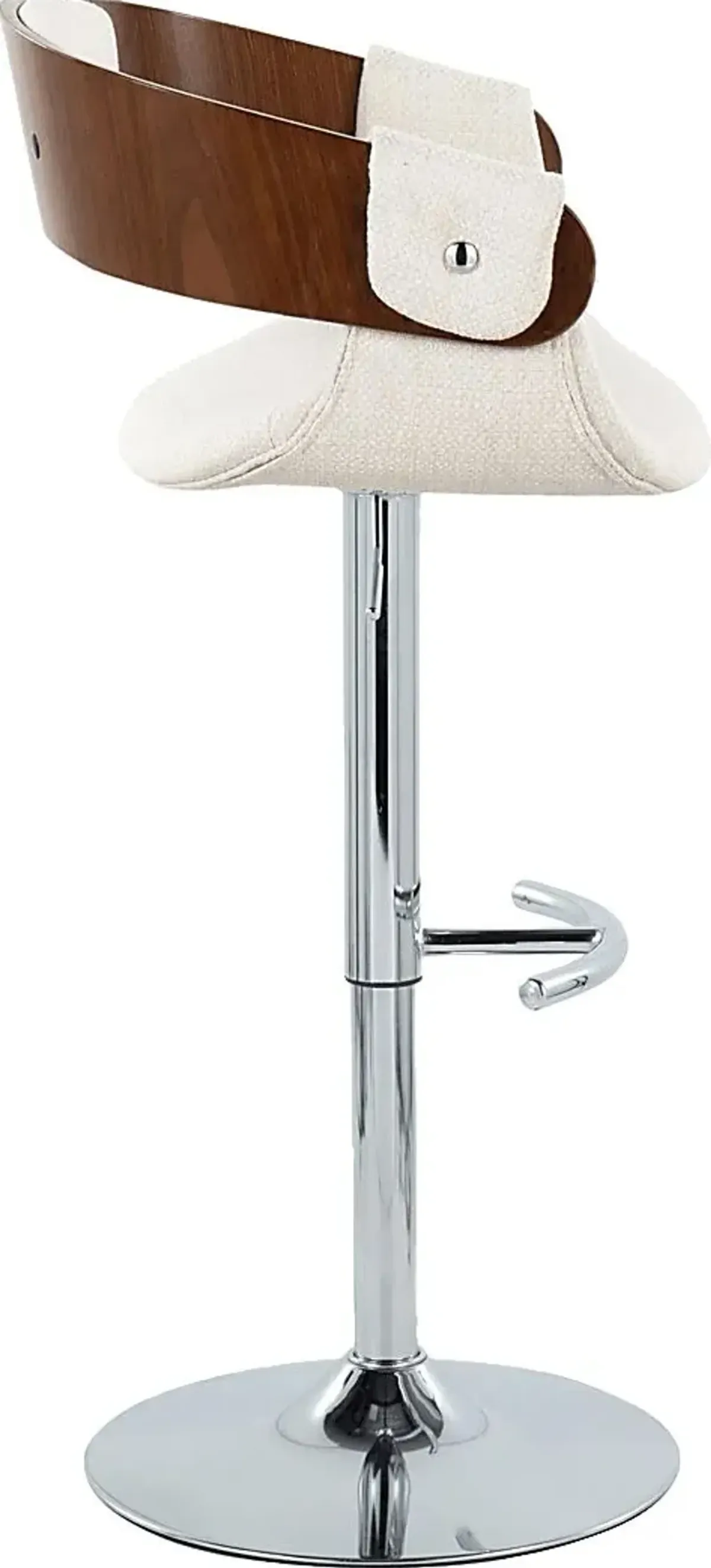 Takeda II Cream Adjustable Barstool, Set of 2