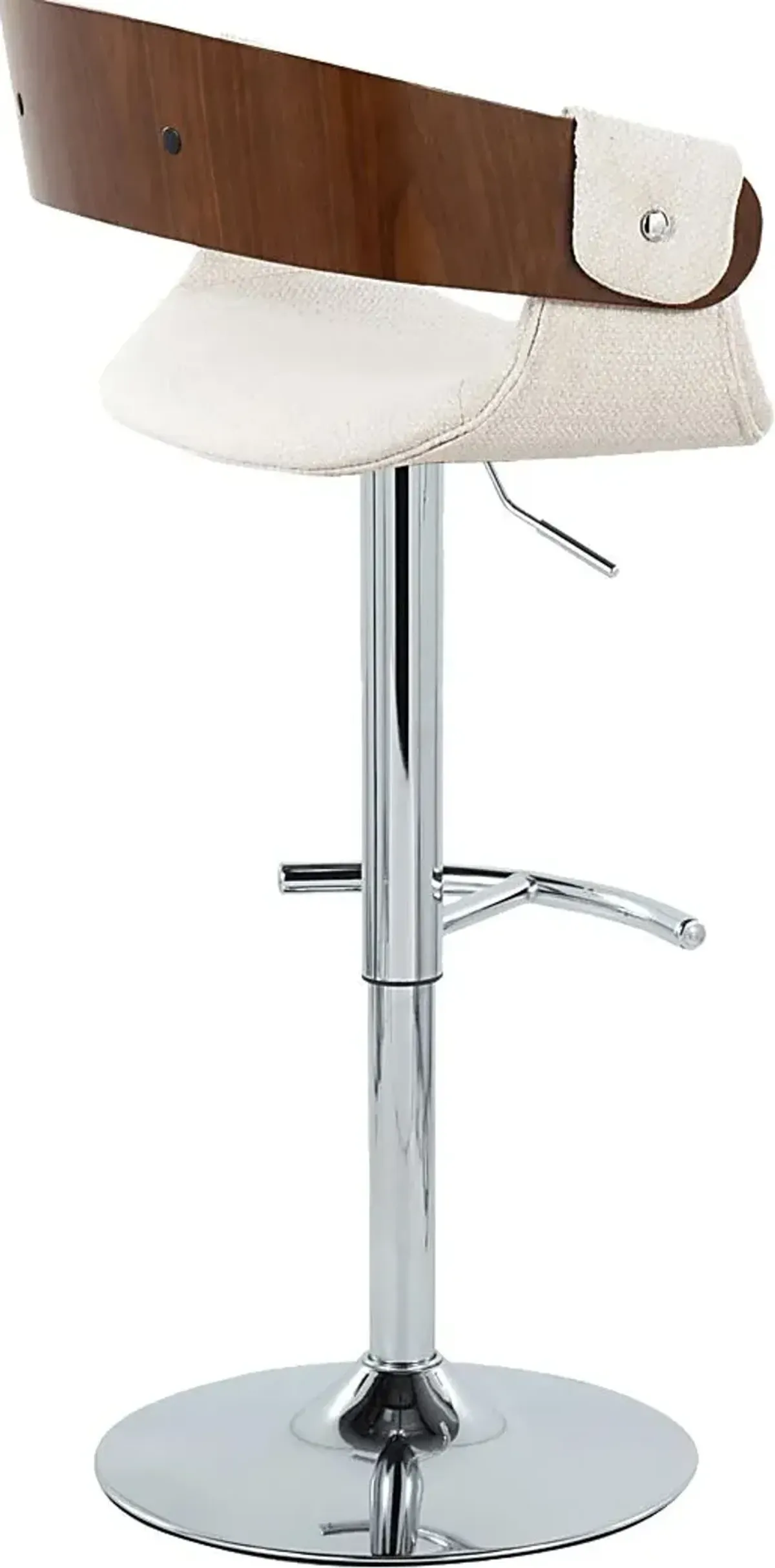 Takeda II Cream Adjustable Barstool, Set of 2