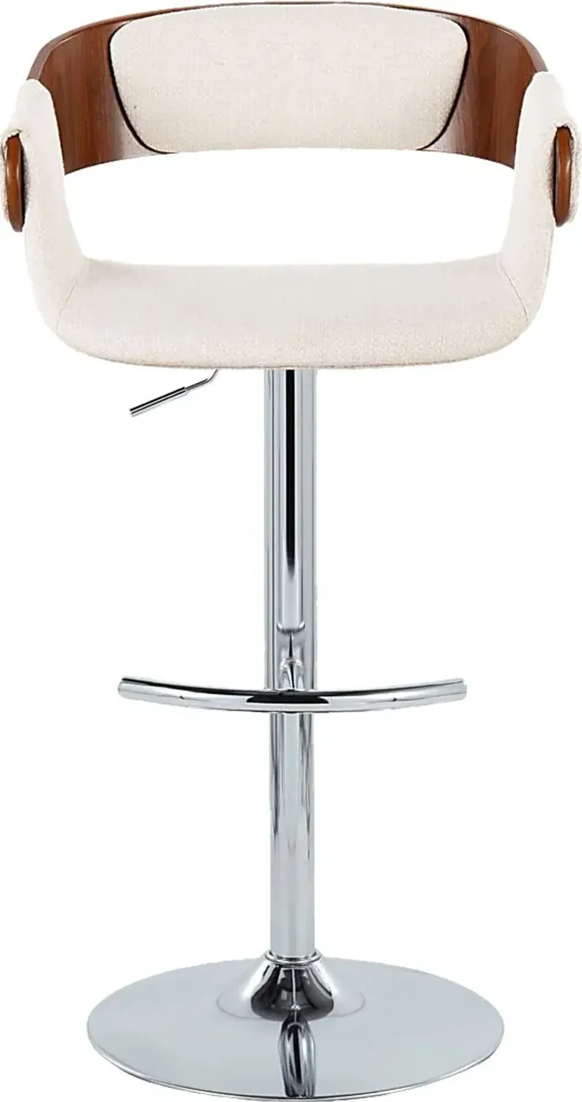 Takeda II Cream Adjustable Barstool, Set of 2