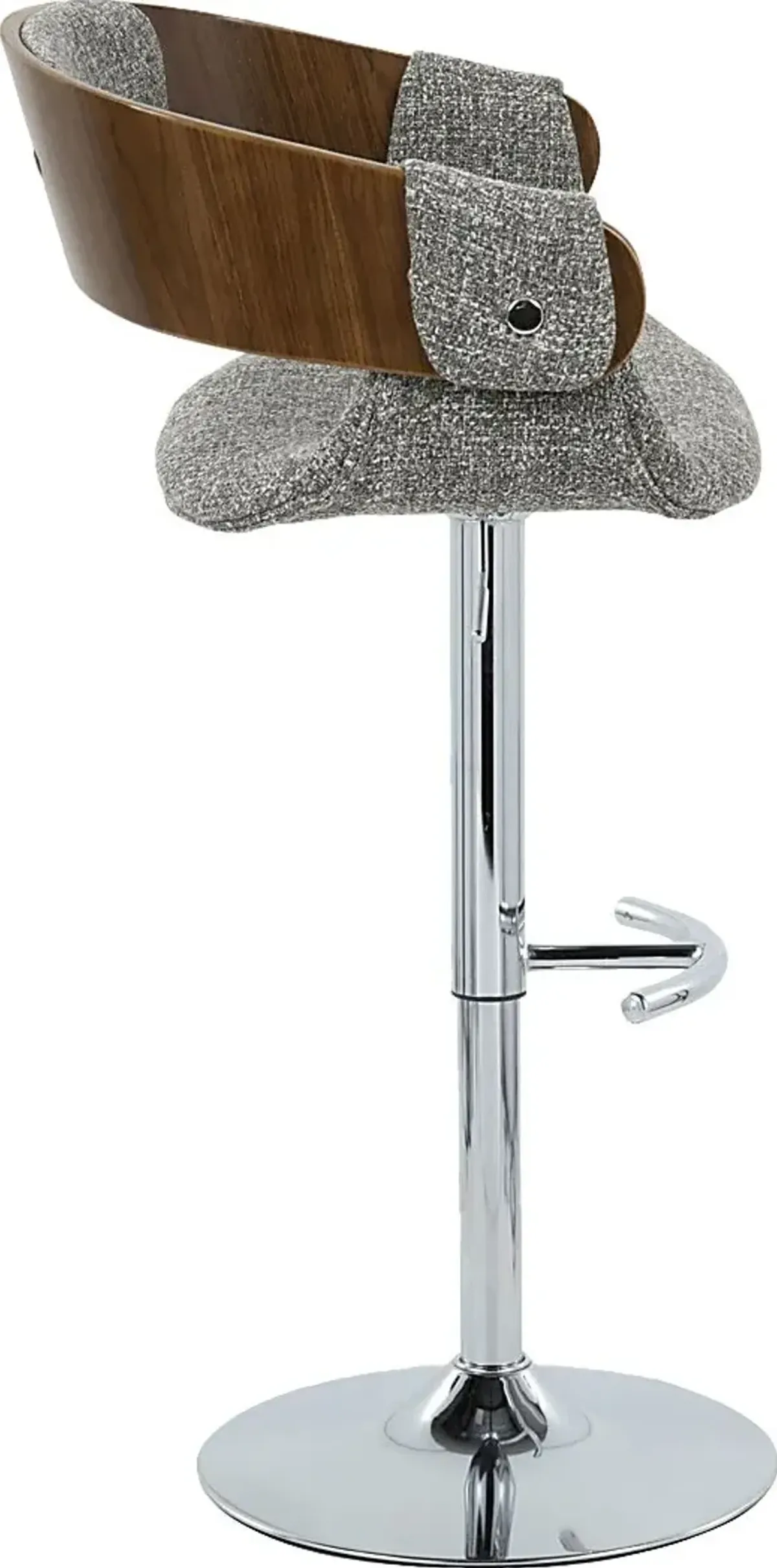 Takeda II Gray Adjustable Barstool, Set of 2