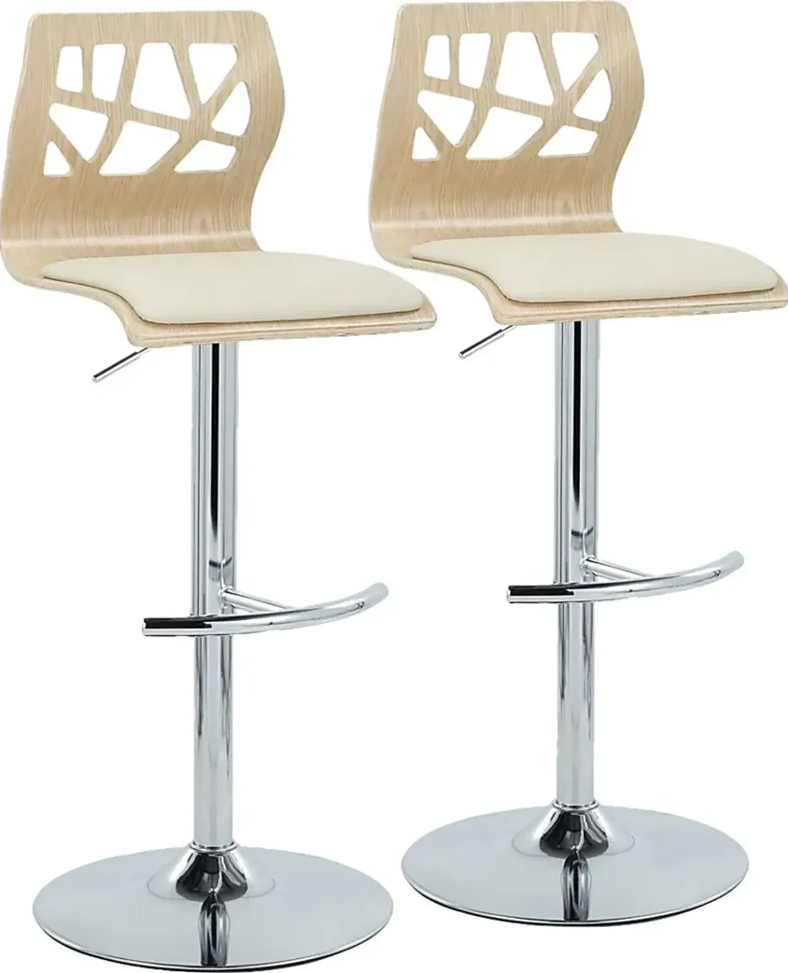 Watsonia X Cream Adjustable Barstool, Set of 2