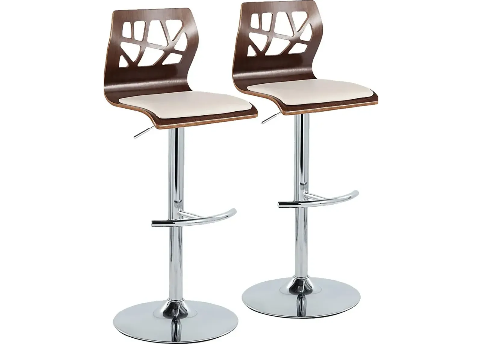 Watsonia XI Cream Adjustable Barstool, Set of 2