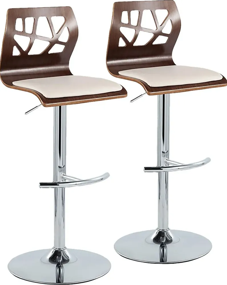 Watsonia XI Cream Adjustable Barstool, Set of 2