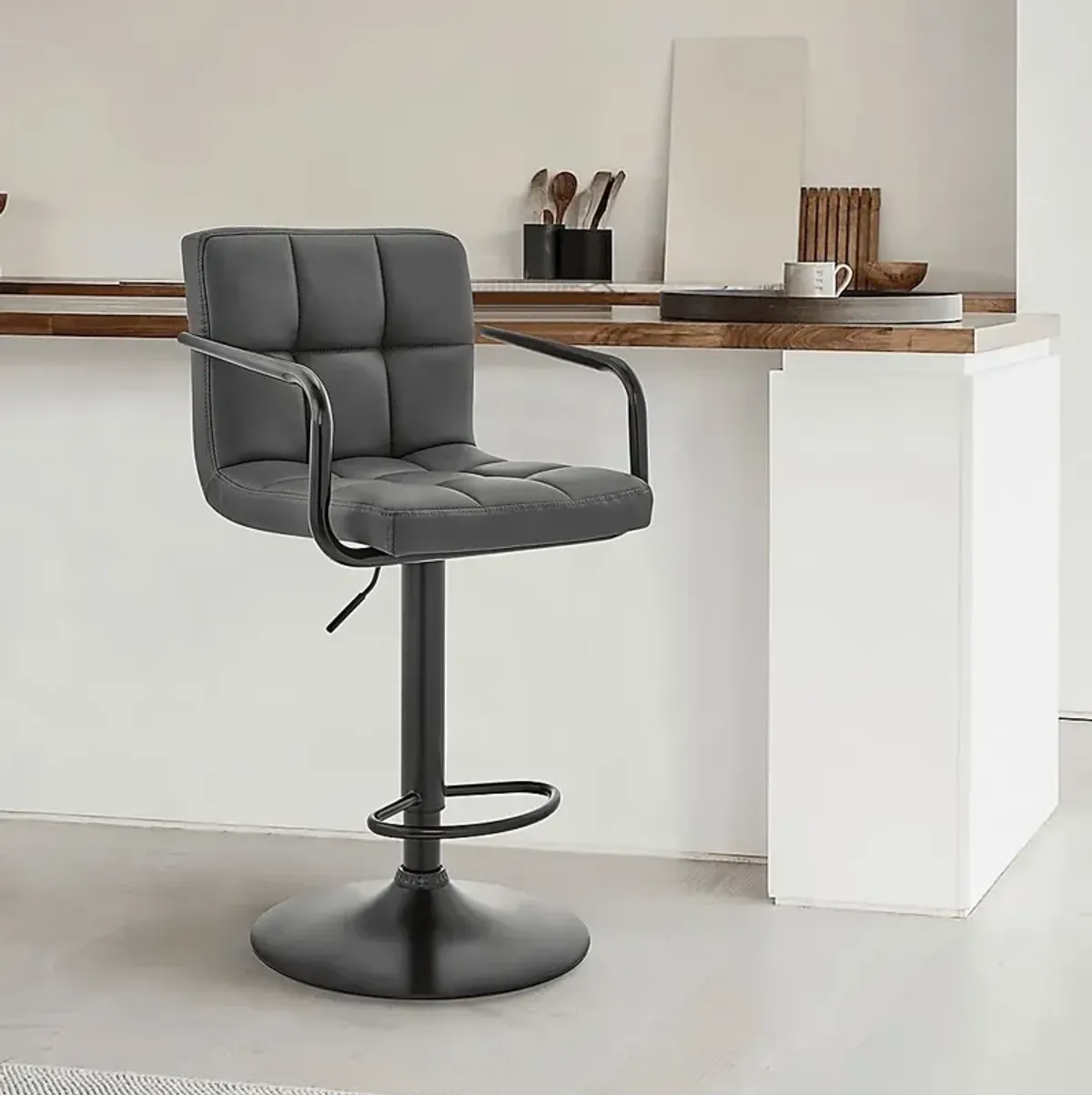 Vauthier Gray Bar Stool