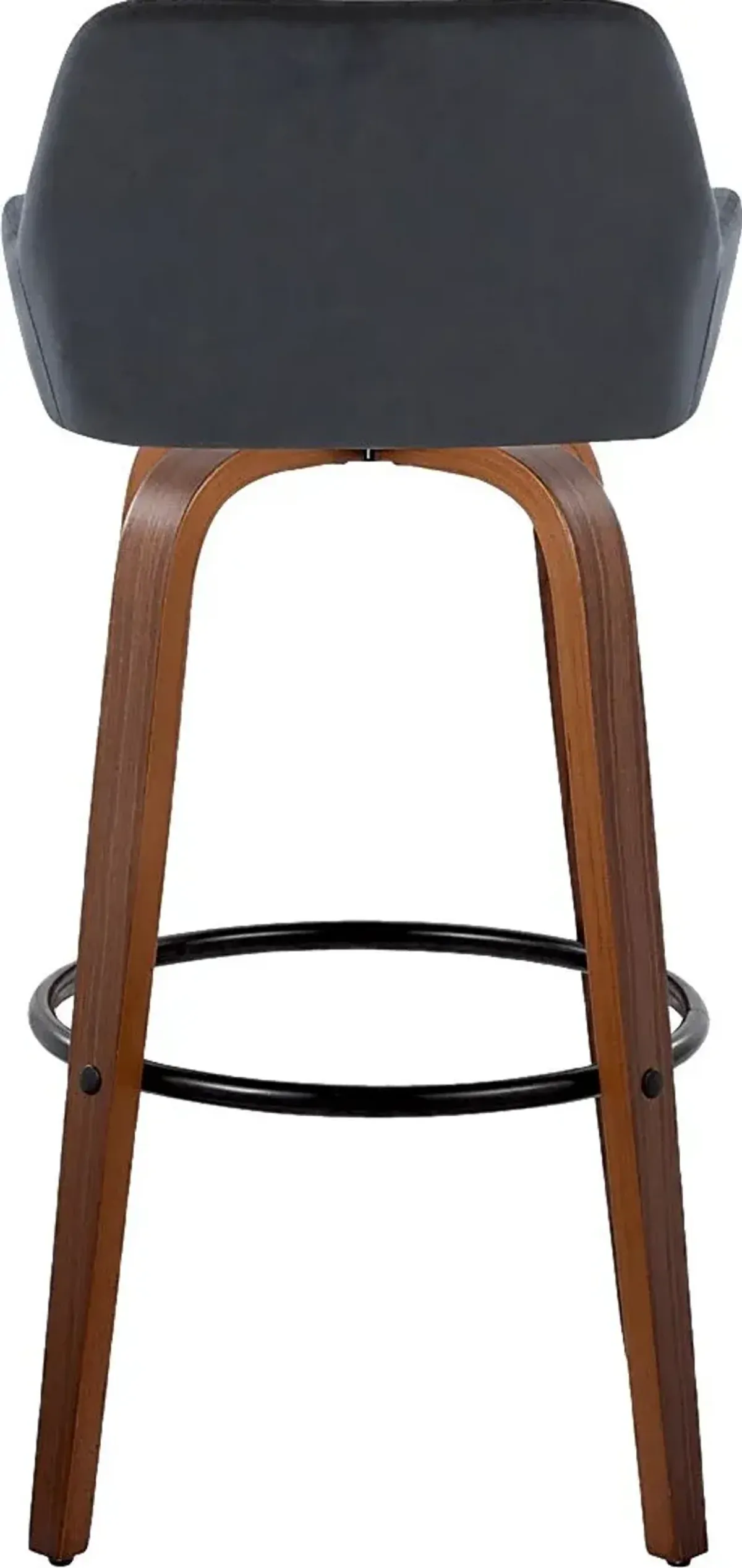 Rimcrest VI Black Swivel Barstool, Set of 2